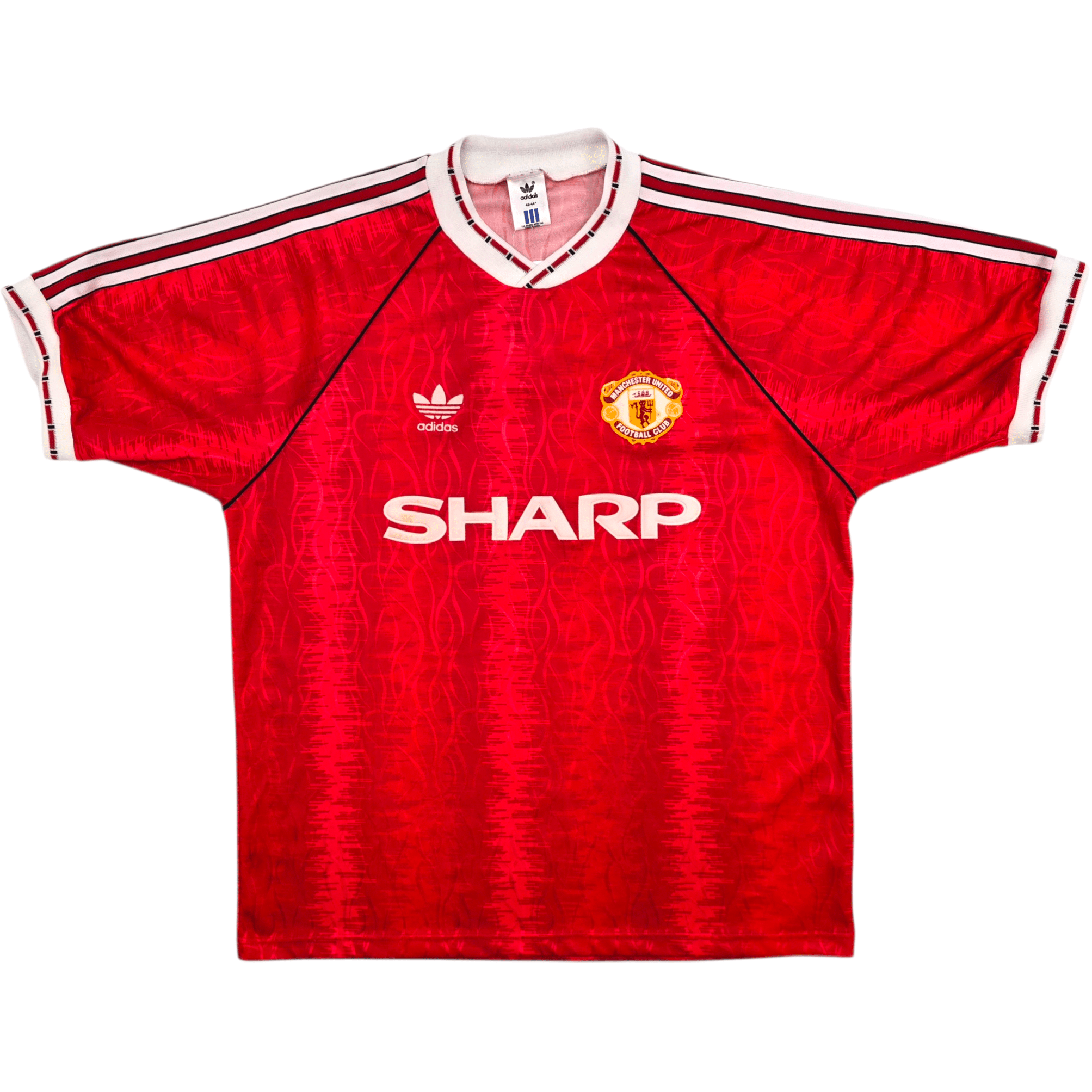 1990-92 Manchester United Home Shirt (L) - Adidas Original