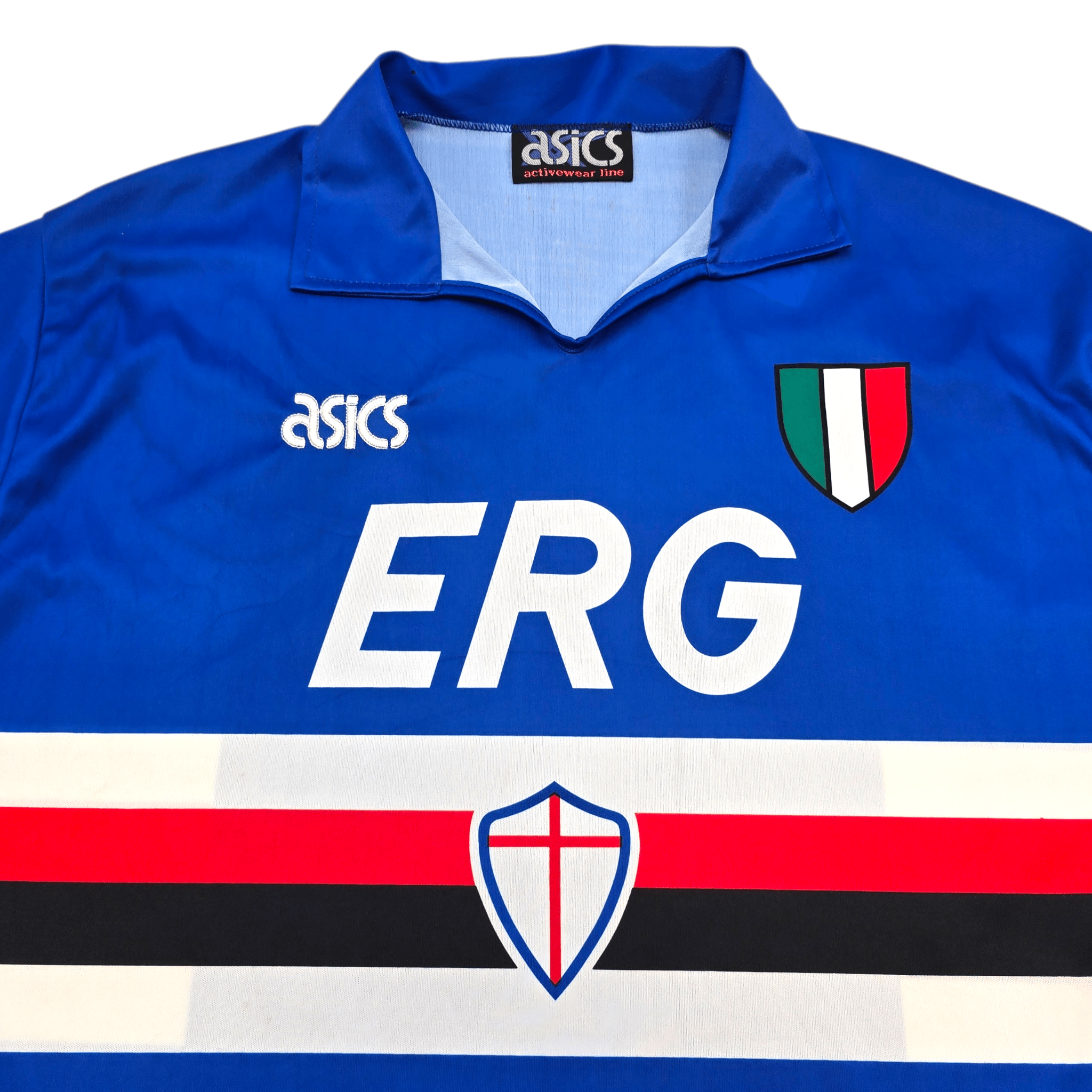 1991/92 Sampdoria Home Football Shirt (XL) Asics - Vintage Serie A