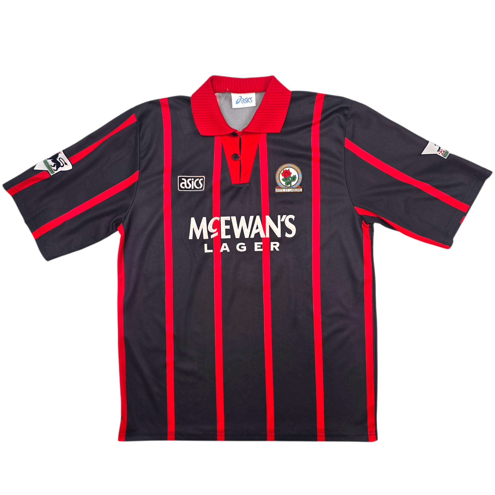 1994/95 Blackburn Rovers Away Football Shirt (L) Asics #9 Shearer