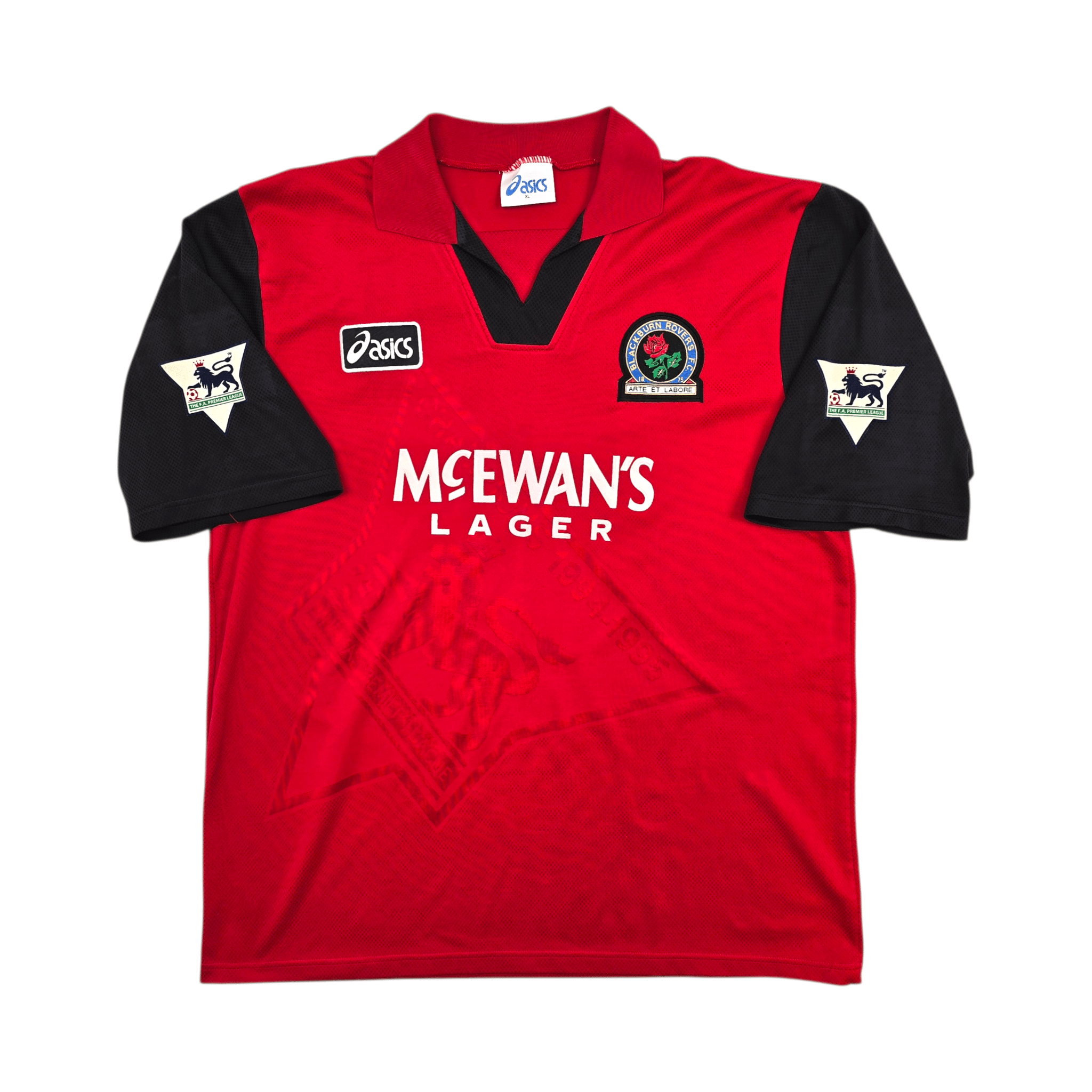 1995/96 Blackburn Rovers Away Football Shirt (XL) Asics #9 Shearer