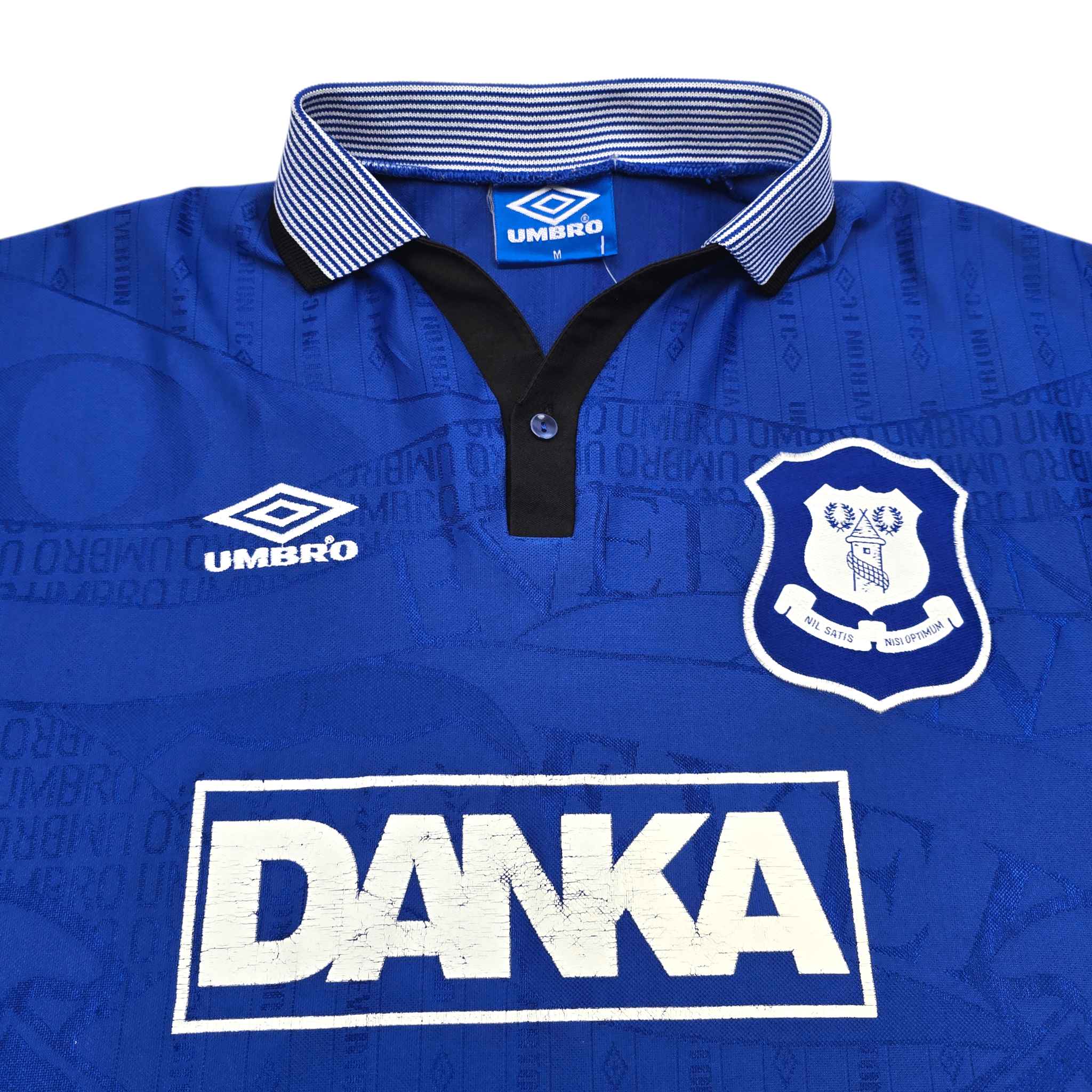 1995/97 Everton Home Football Shirt (M) Umbro - Original Vintage