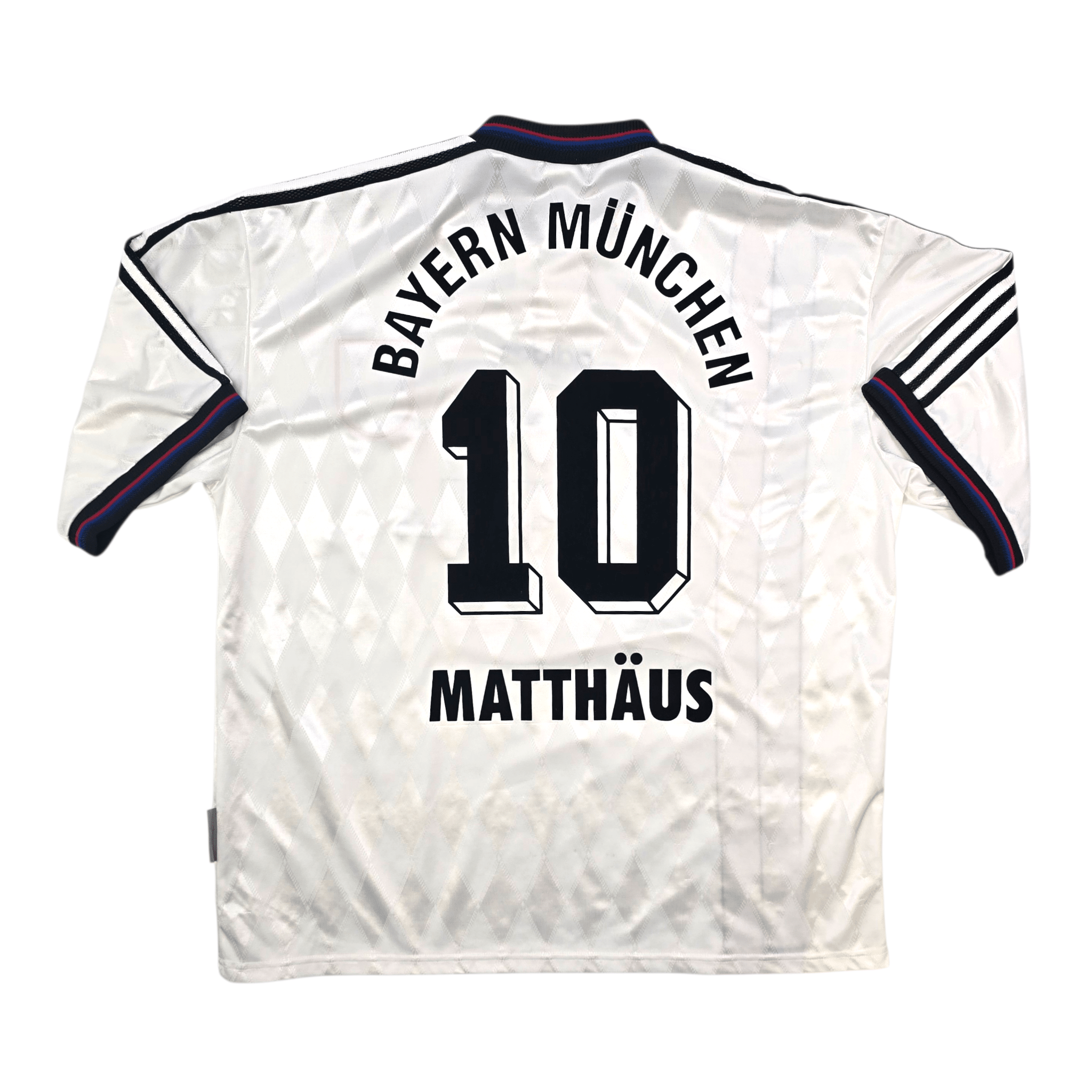 1996/98 Bayern Munich Away Football Shirt (2XL) Adidas #10 Matthäus
