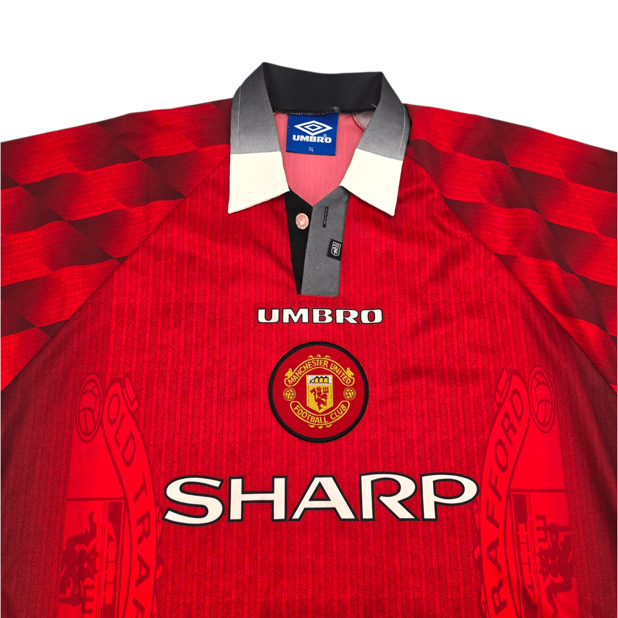 1996/98 Manchester United Home Football Shirt (XL) Umbro #7 Cantona