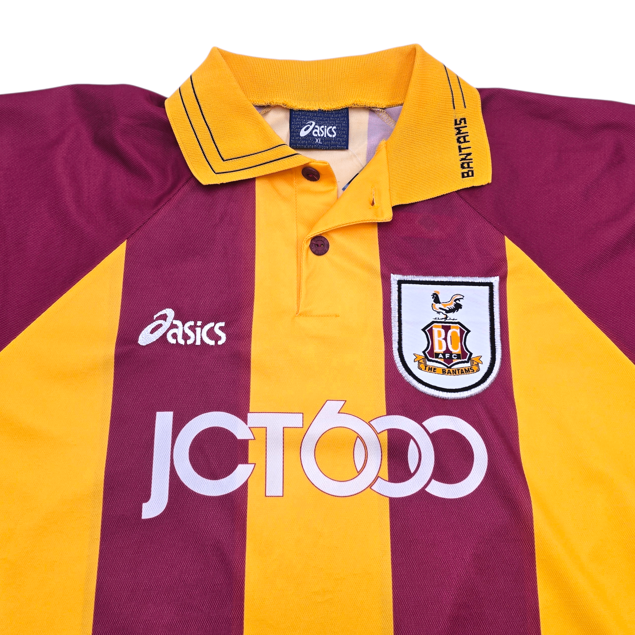1999/01 Bradford City Home Football Shirt (XL) Asics