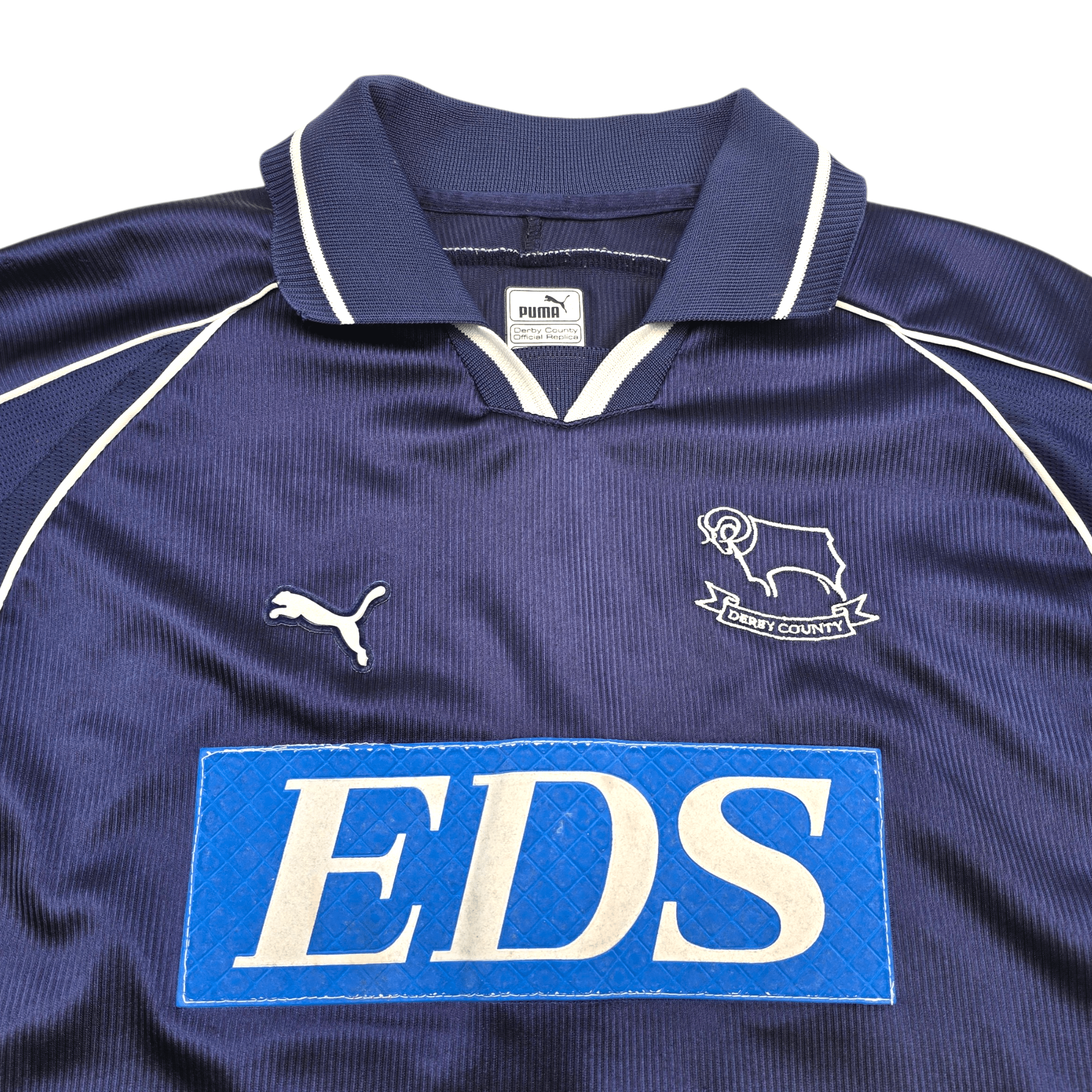 1999/01 Derby County Away Shirt (S) Puma #10 Kinkladze