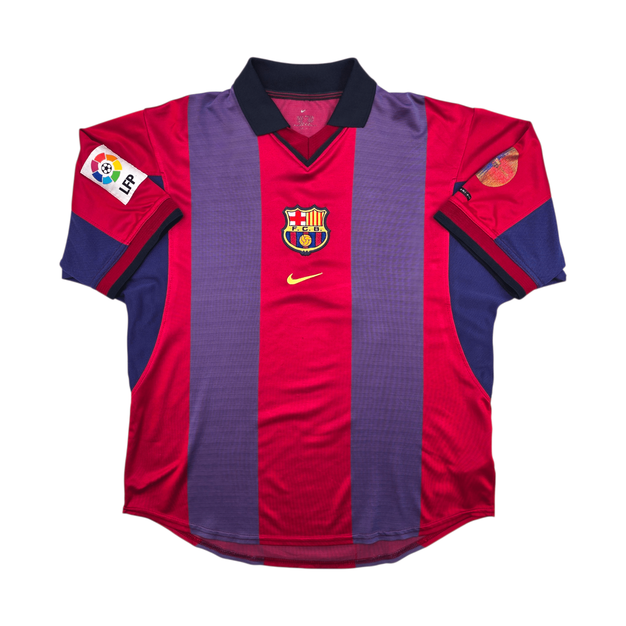 2000/01 Barcelona Home Football Shirt (S) Nike - Copa del Rey Winners