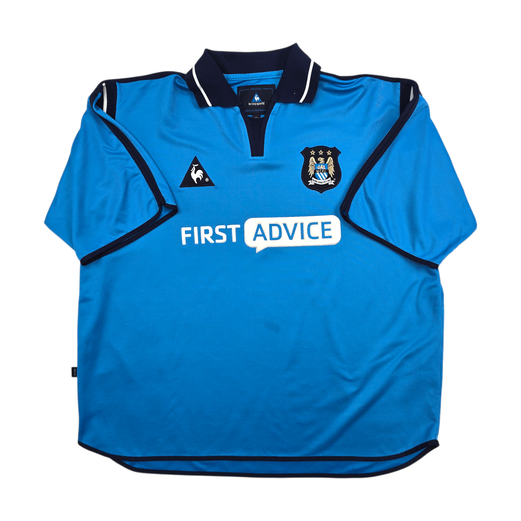 2001/02 Manchester City Home Shirt (XL) Le Coq Sportif - Keegan Era