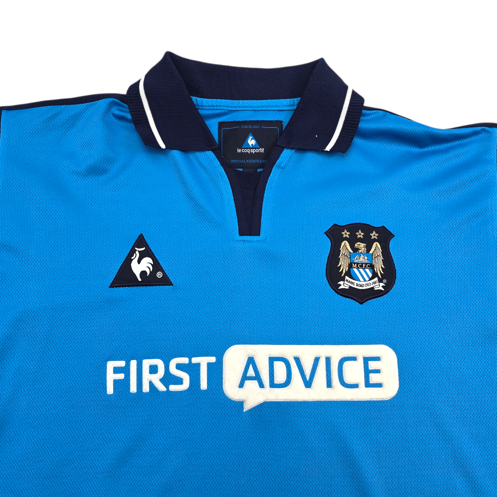 2001/02 Manchester City Home Shirt (XL) Le Coq Sportif - Keegan Era