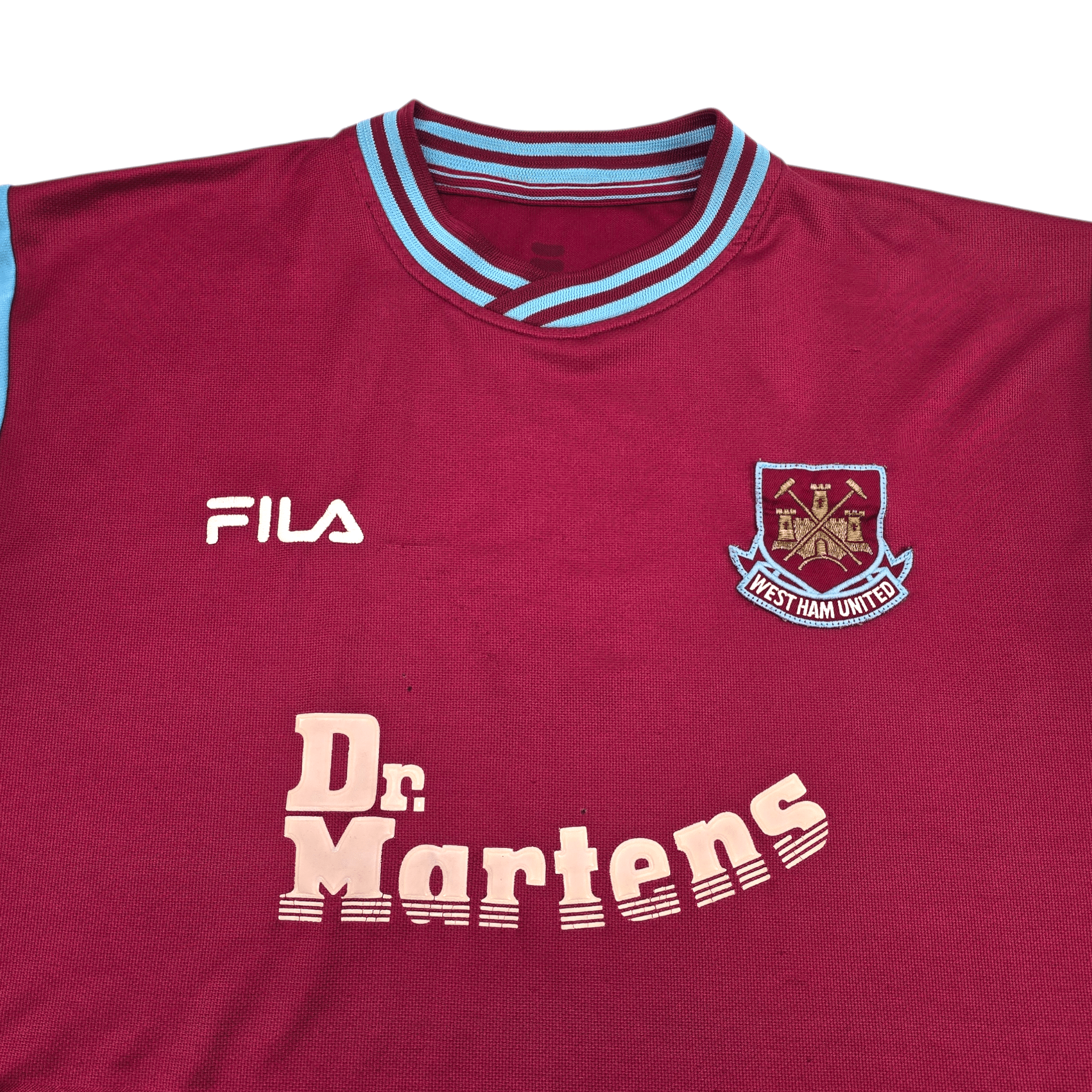 2001/03 West Ham United Home Football Shirt (XL) FILA - Original