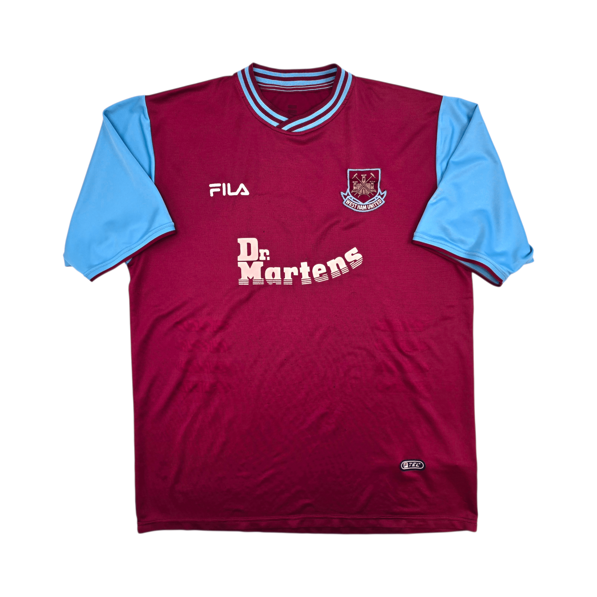 2001/03 West Ham United Home Football Shirt (XL) FILA - Original