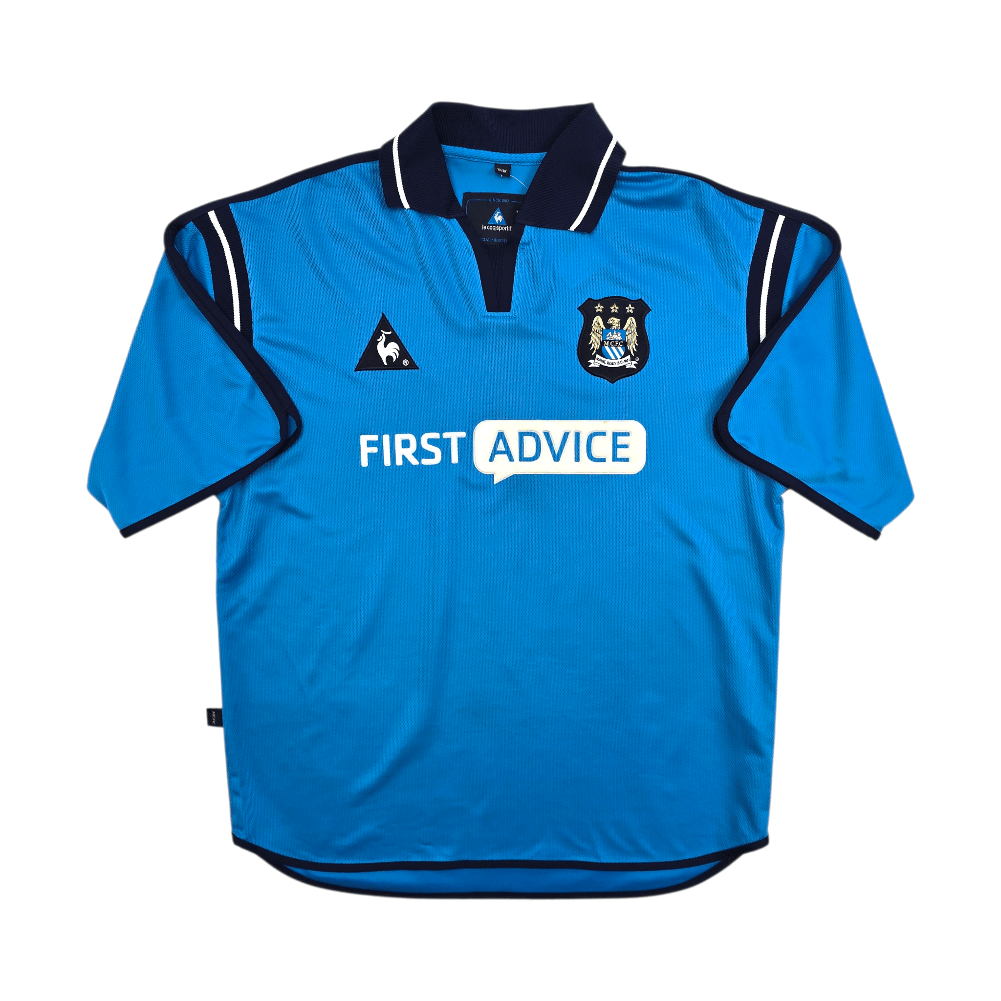 2001/02 Manchester City Home Football Shirt (M) Le Coq Sportif