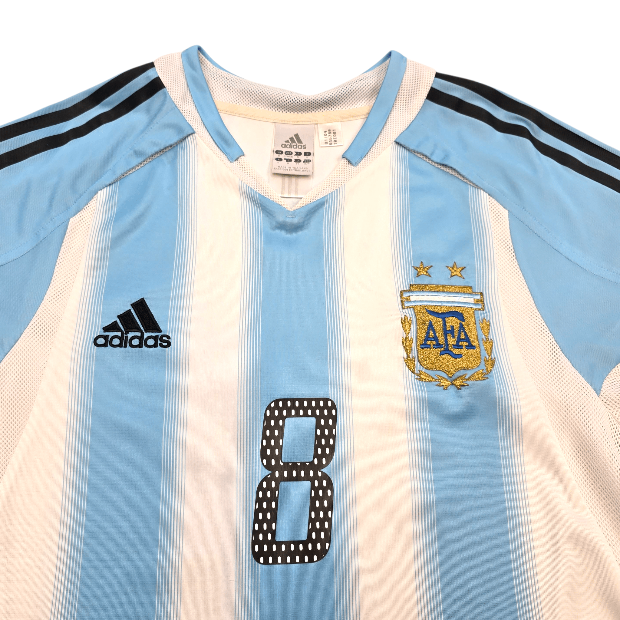 2004-06 Argentina Home Shirt (S) Adidas - Riquelme #8