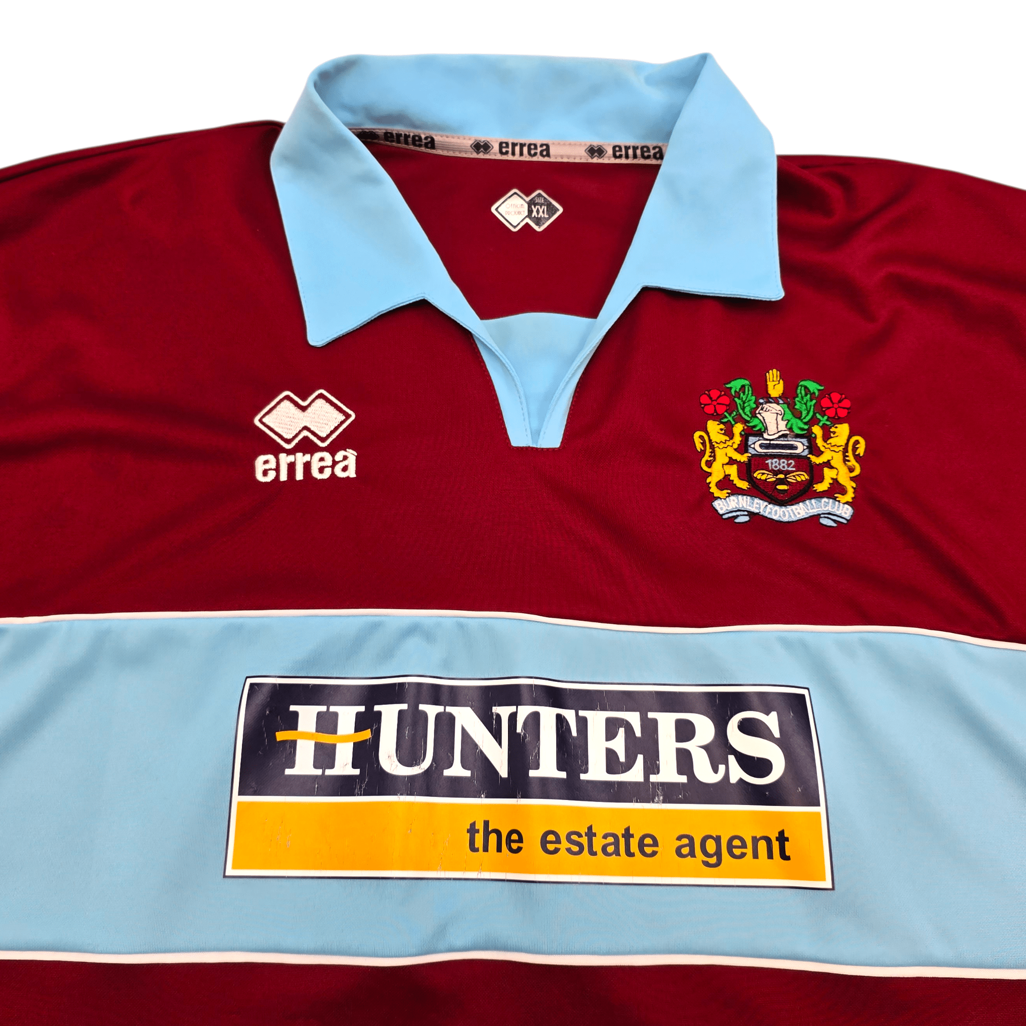2005/06 Burnley Home Football Shirt (2XL) Errea - Championship Era