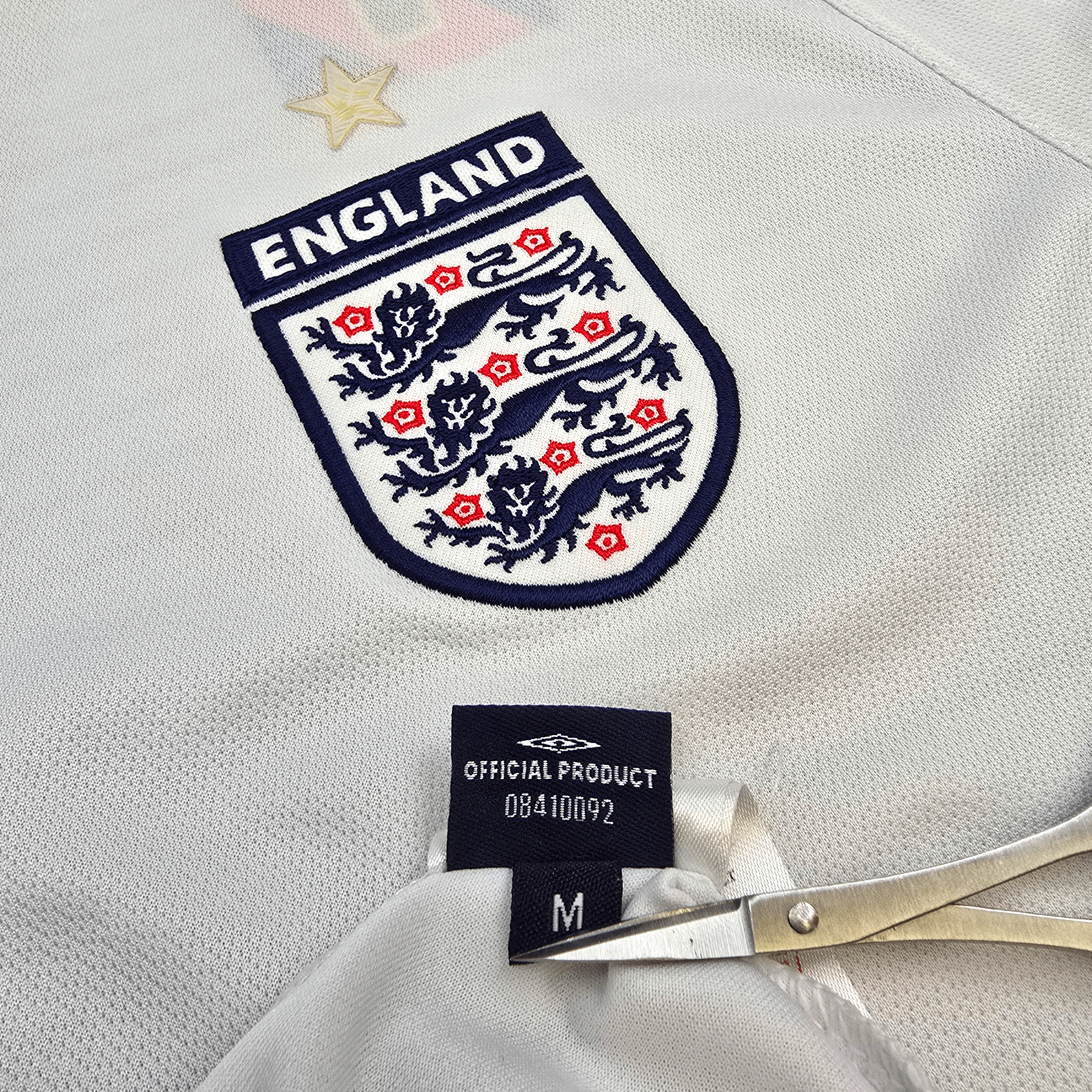2005/07 England Home Football Shirt (M) Umbro - Beckham Era