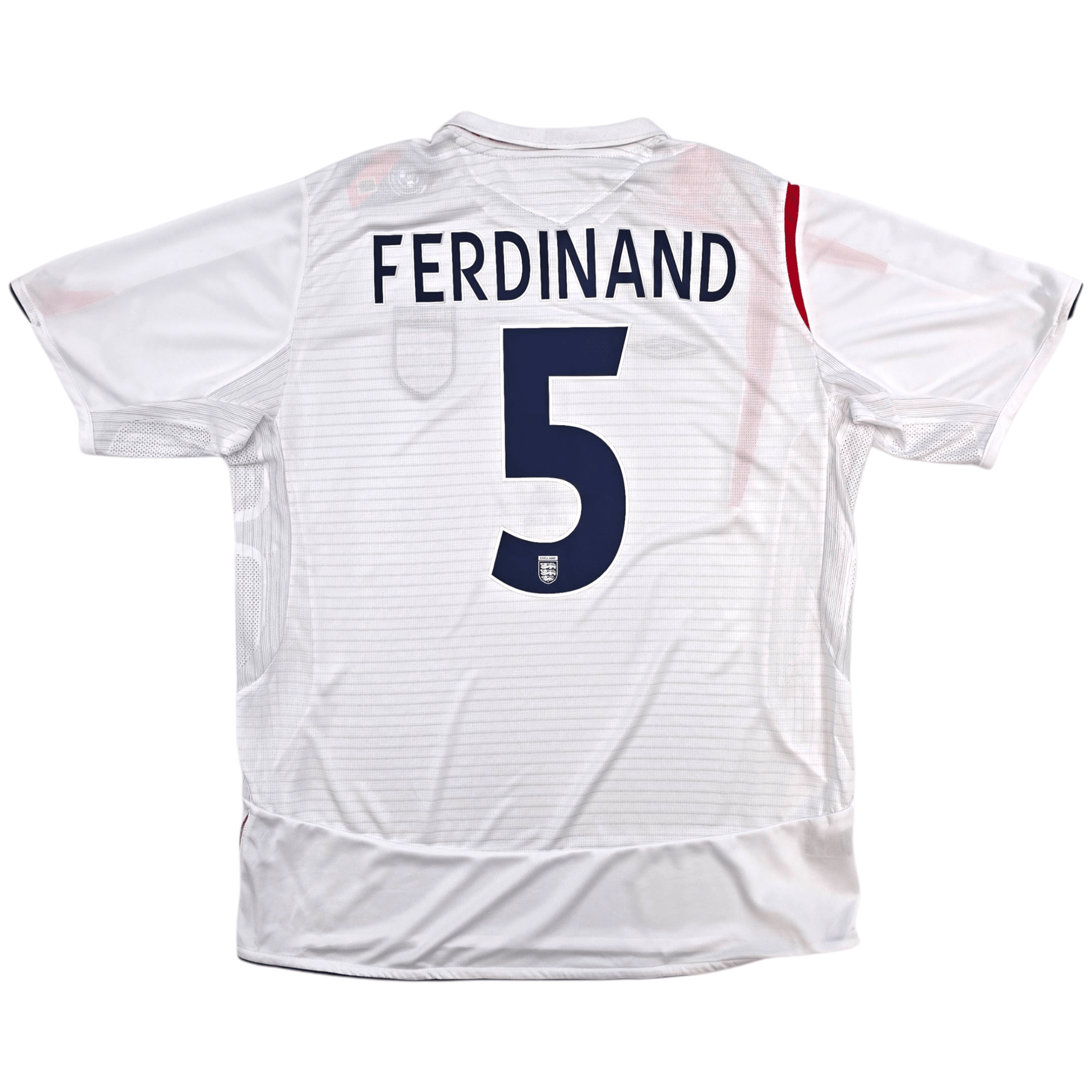 2005-07 England Home Football Shirt (XL) Umbro #5 Rio Ferdinand BNWTs