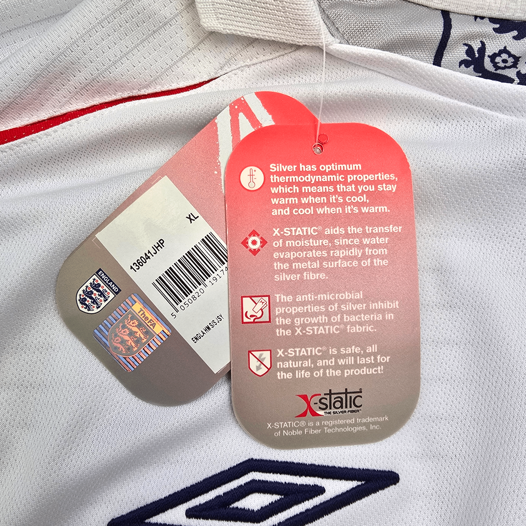 2005-07 England Home Football Shirt (XL) Umbro #5 Rio Ferdinand BNWTs