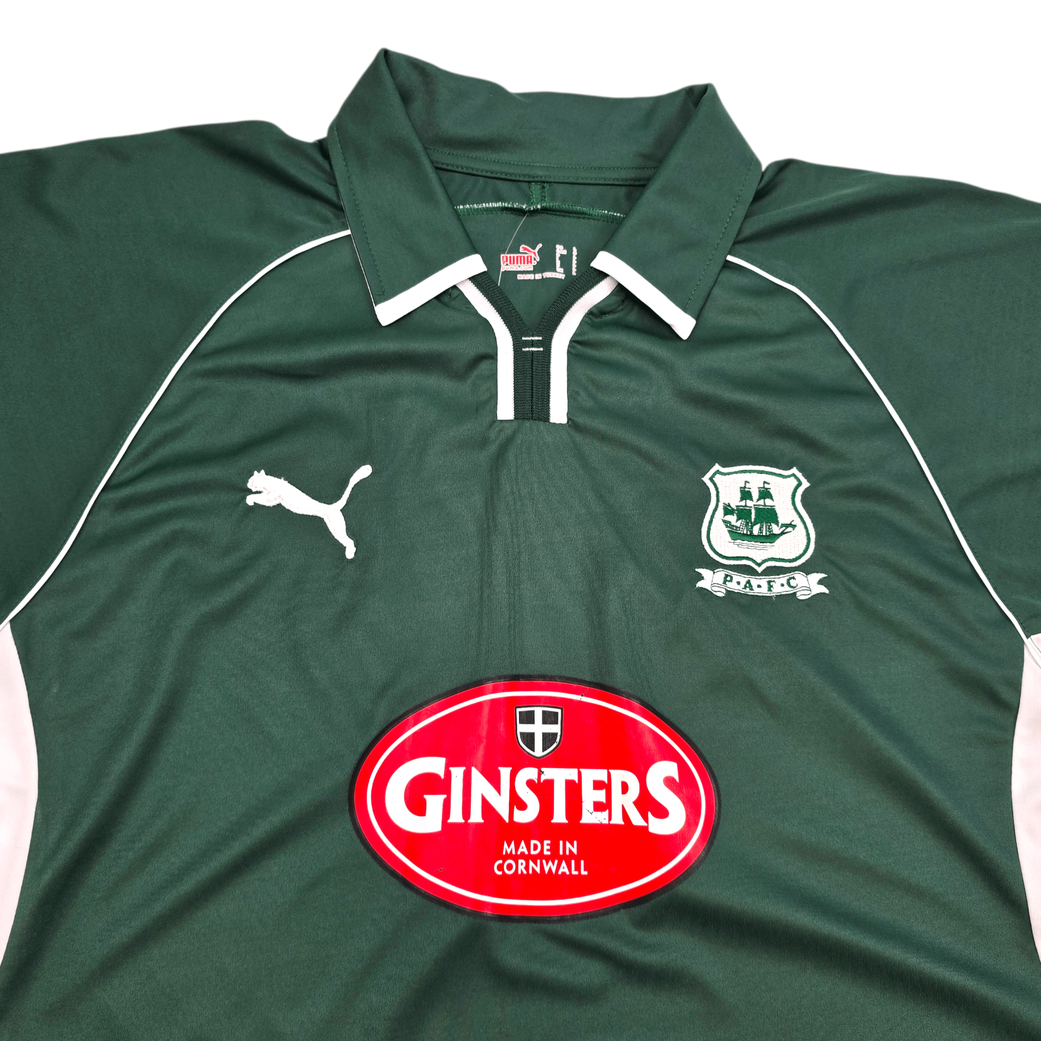 2005/07 Plymouth Argyle Home Shirt (L) Puma - Championship Era