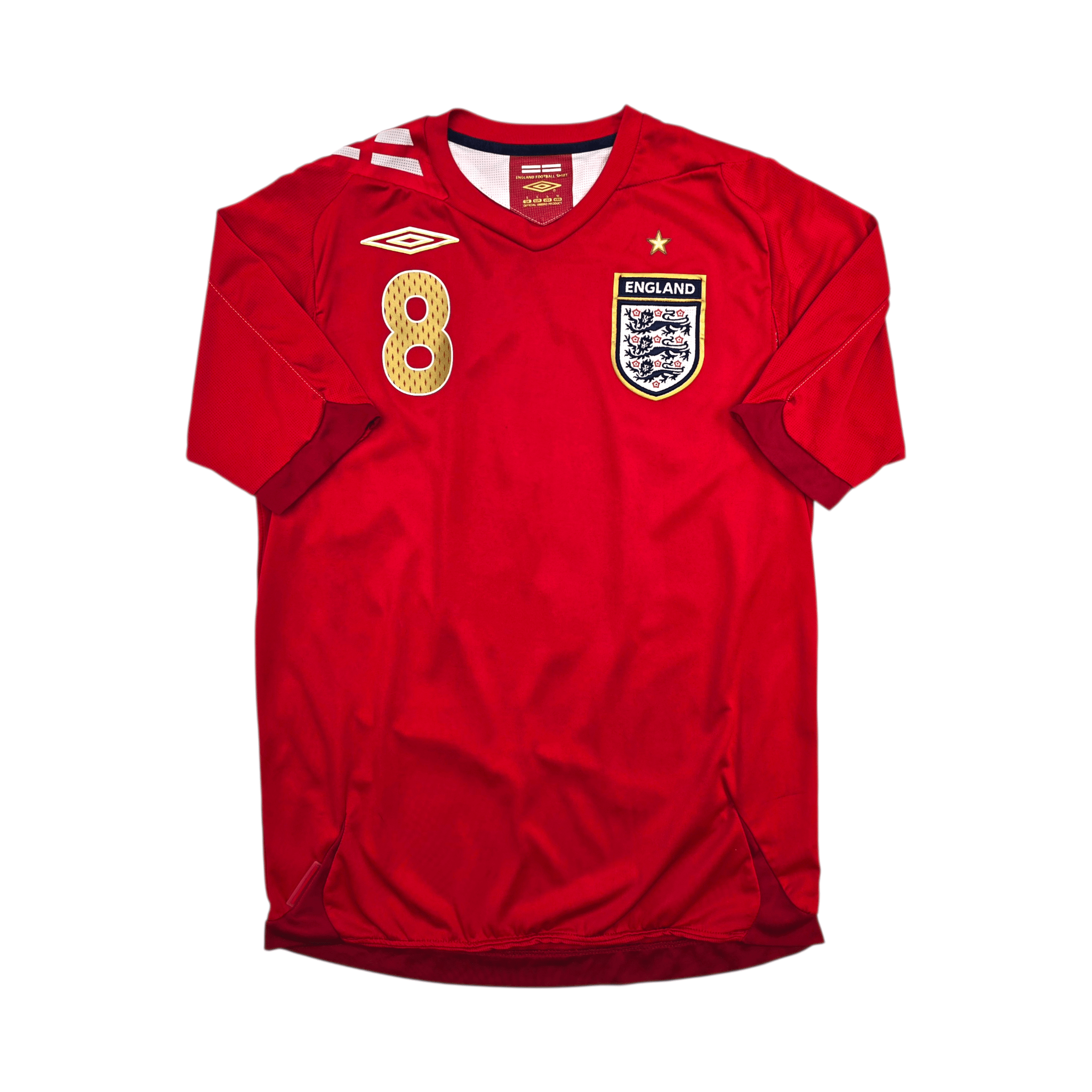 2006/08 England Away Football Shirt (S) Umbro #8 Lampard