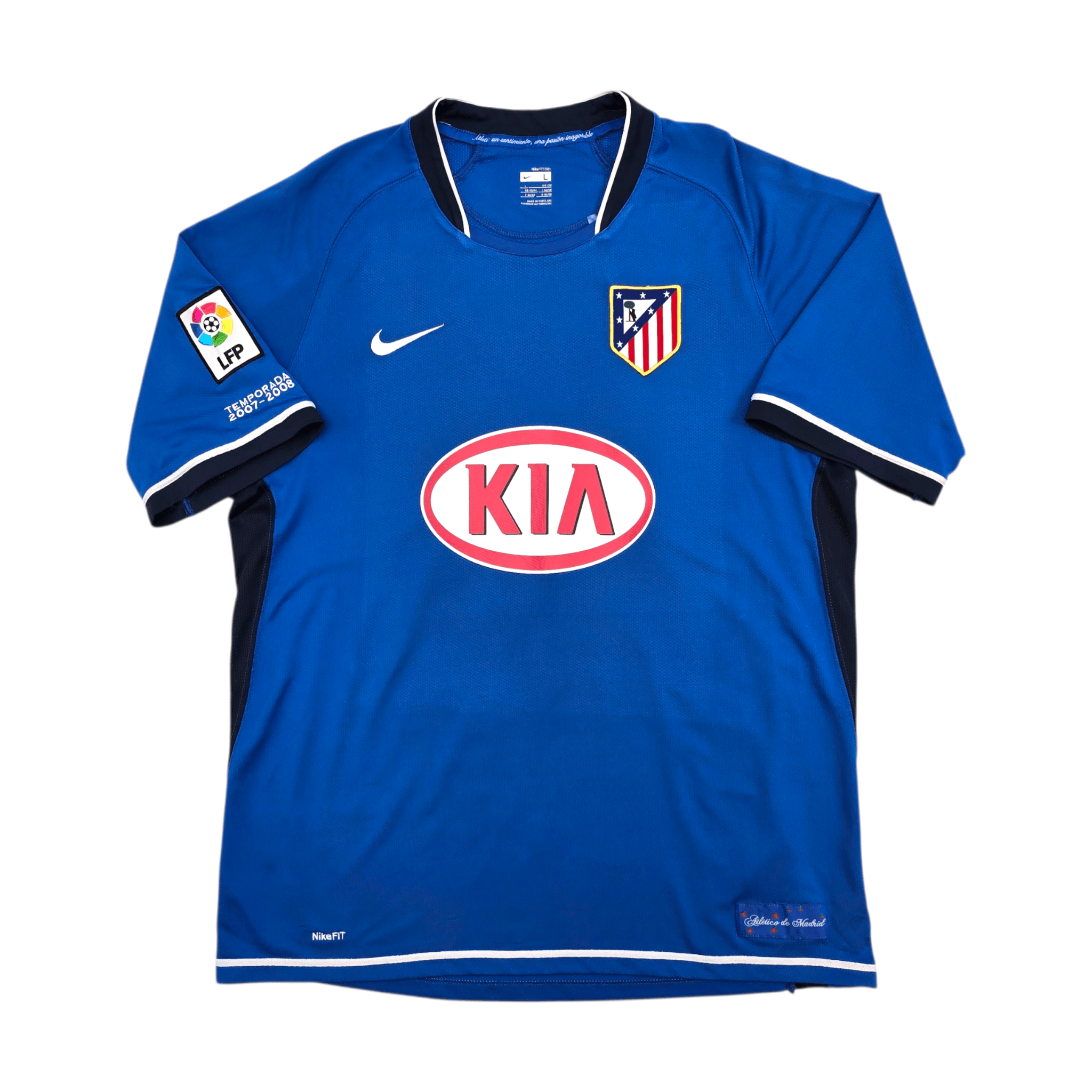 2007/08 Atletico Madrid Away Shirt (L) Nike #10 Kun Aguero
