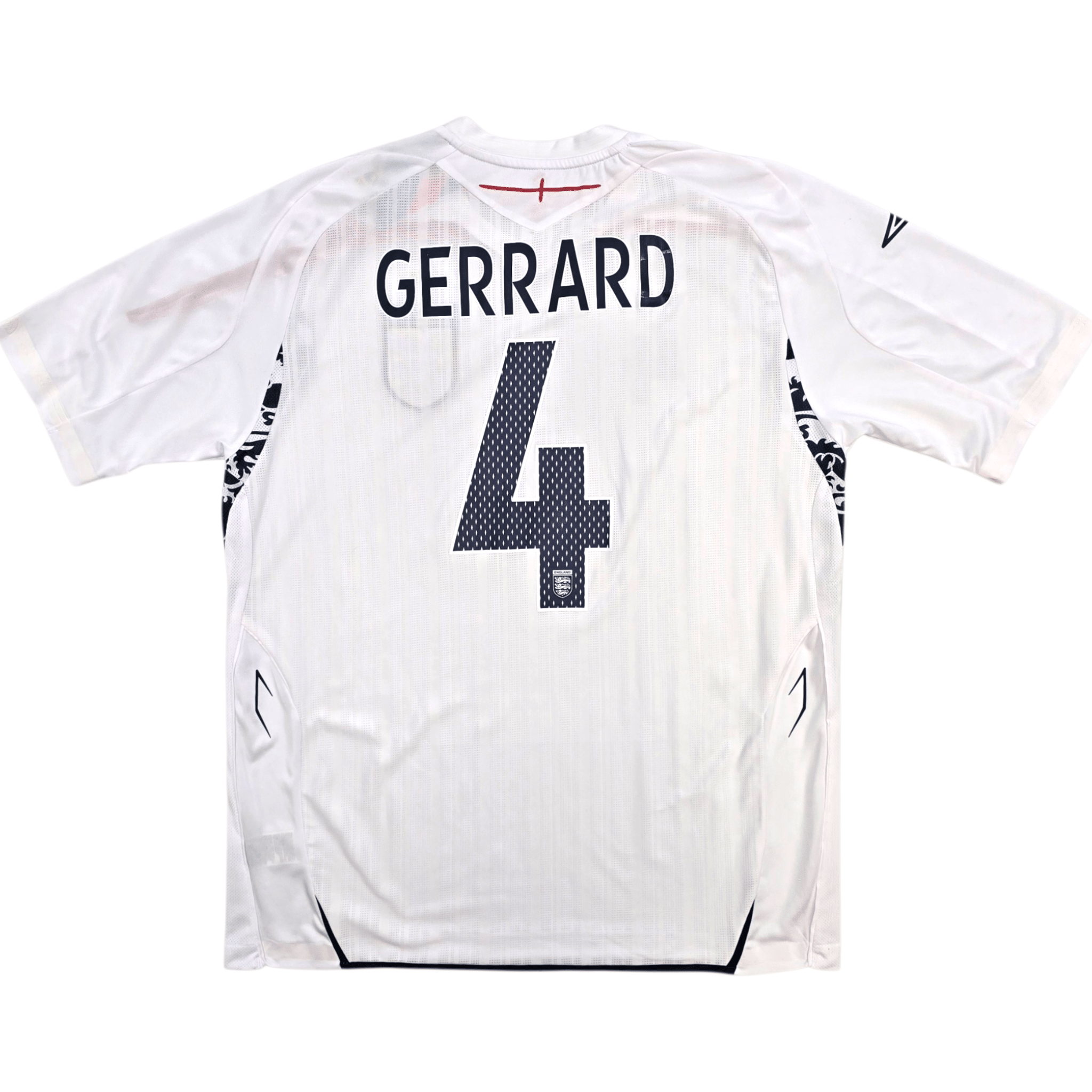 2007-09 England Home Shirt XL Umbro #4 Gerrard (BNWTs)