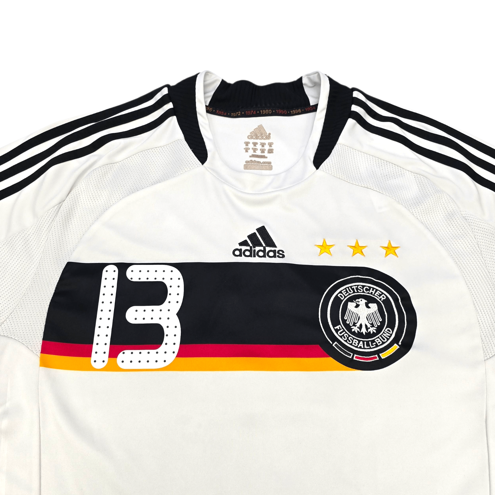 2008/10 Germany Home Football Shirt (XL) Adidas #13 Ballack