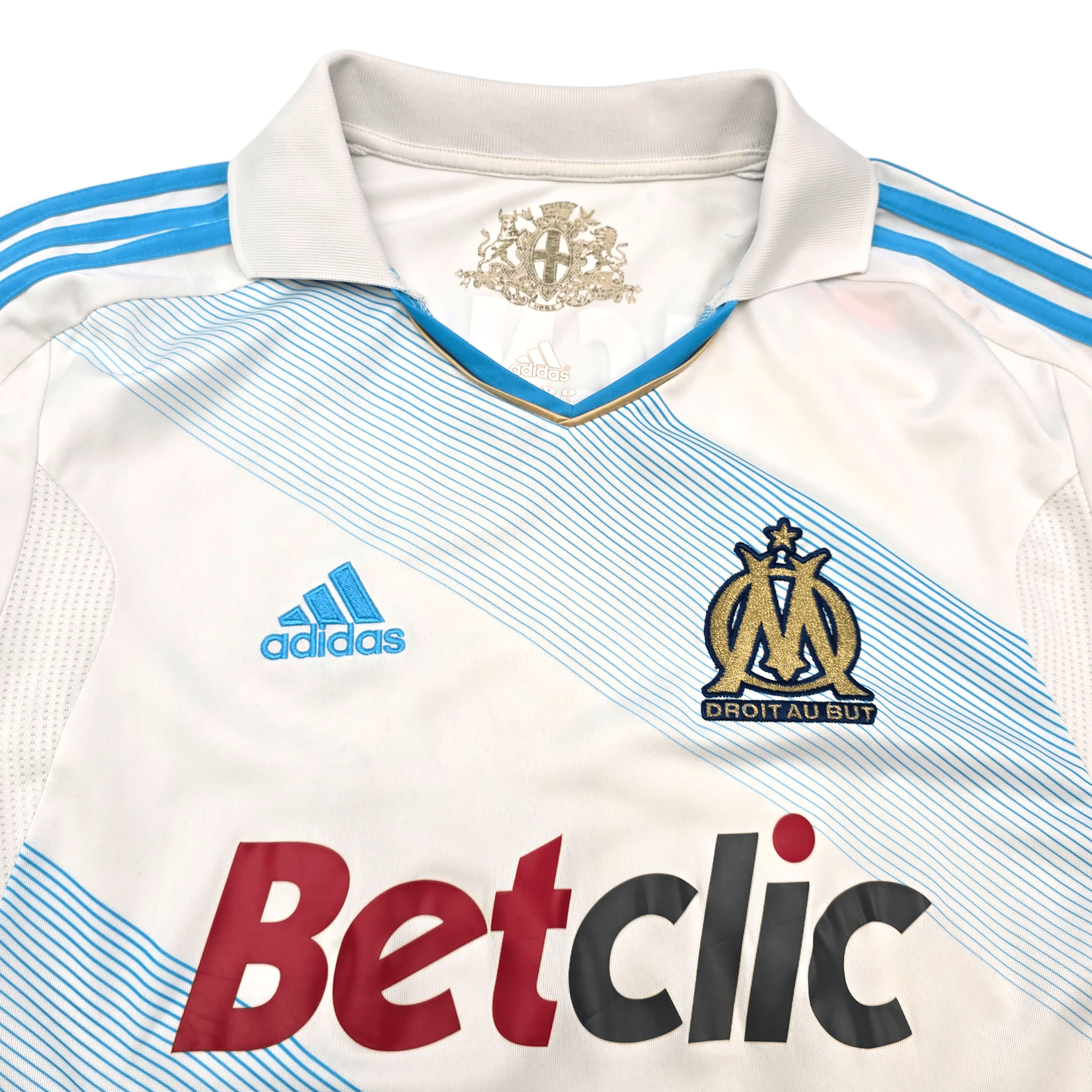 2011/12 Olympique Marseille Home Shirt (L) Adidas - Gignac #10