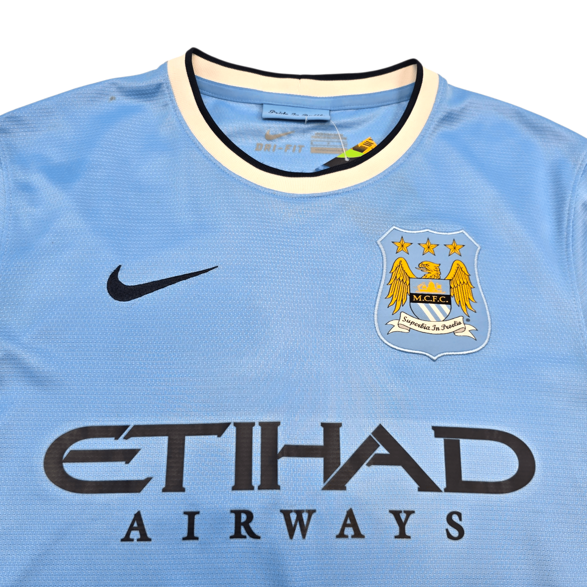 2013/14 Manchester City Home Shirt (S) Nike #25 Fernandinho