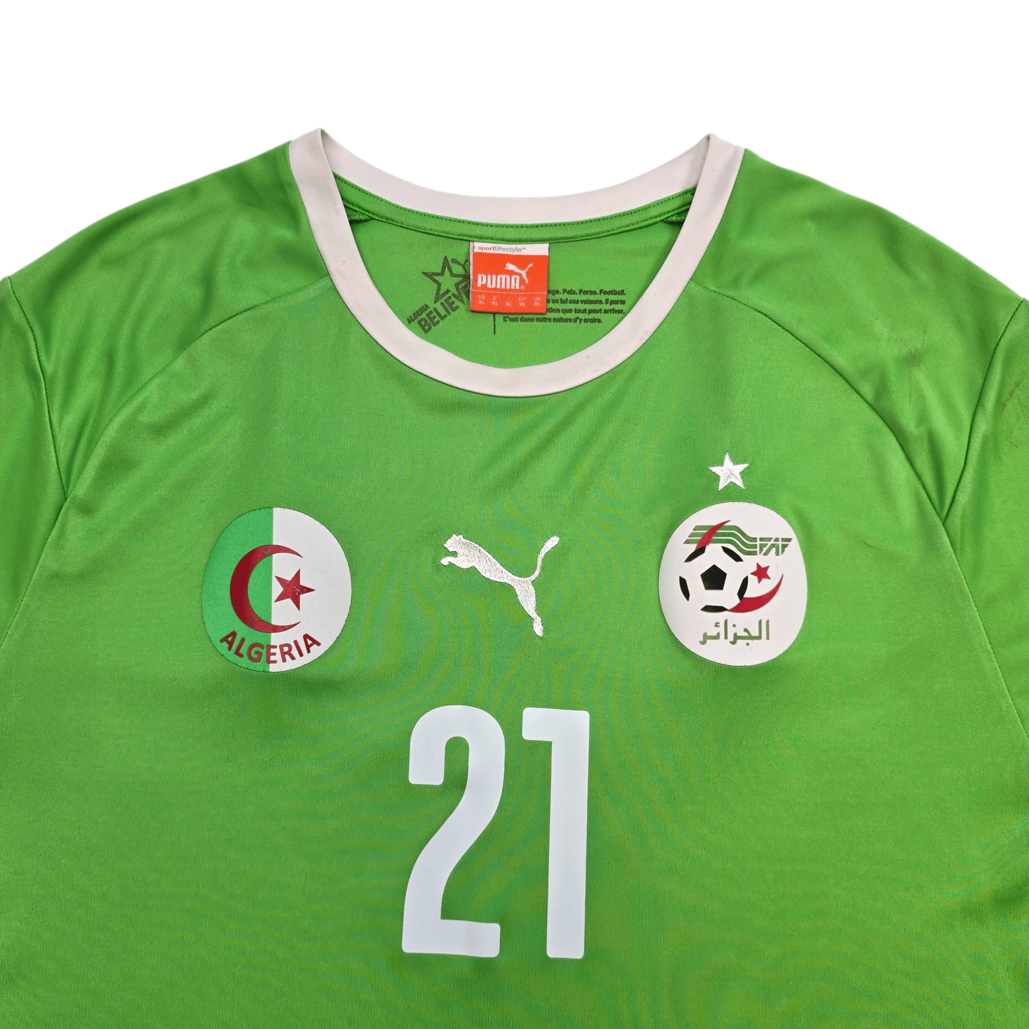 Algeria 2014/15 Away Football Shirt (XL) Puma #21 Mahrez