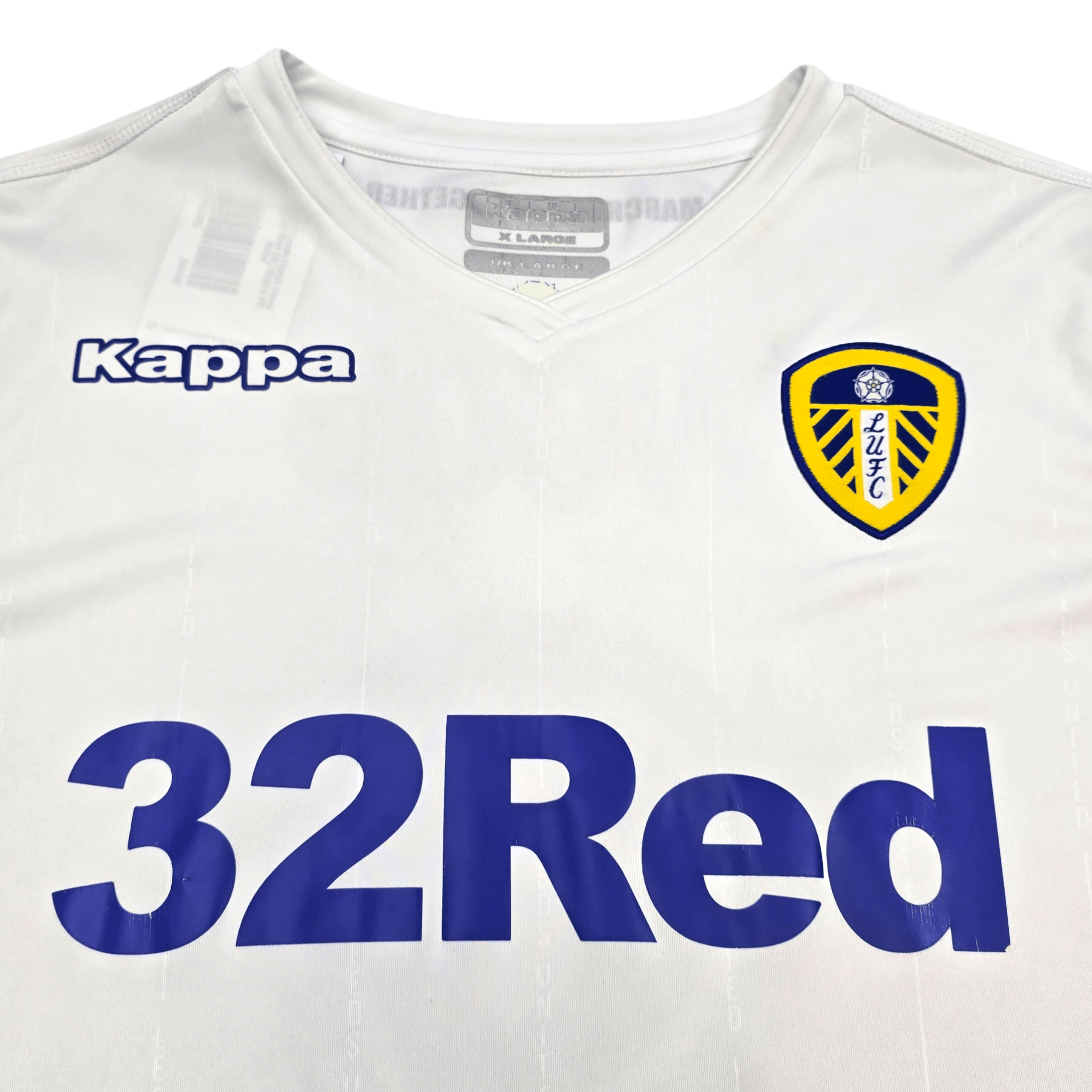 2016/17 Leeds United Home Shirt (XL) Kappa #9 Wood - Championship Era