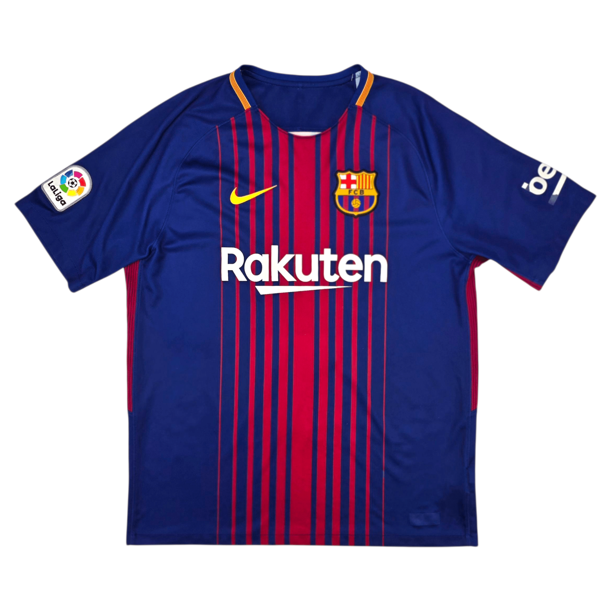 2017/18 Barcelona Home Football Shirt (M) Nike #8 Iniesta