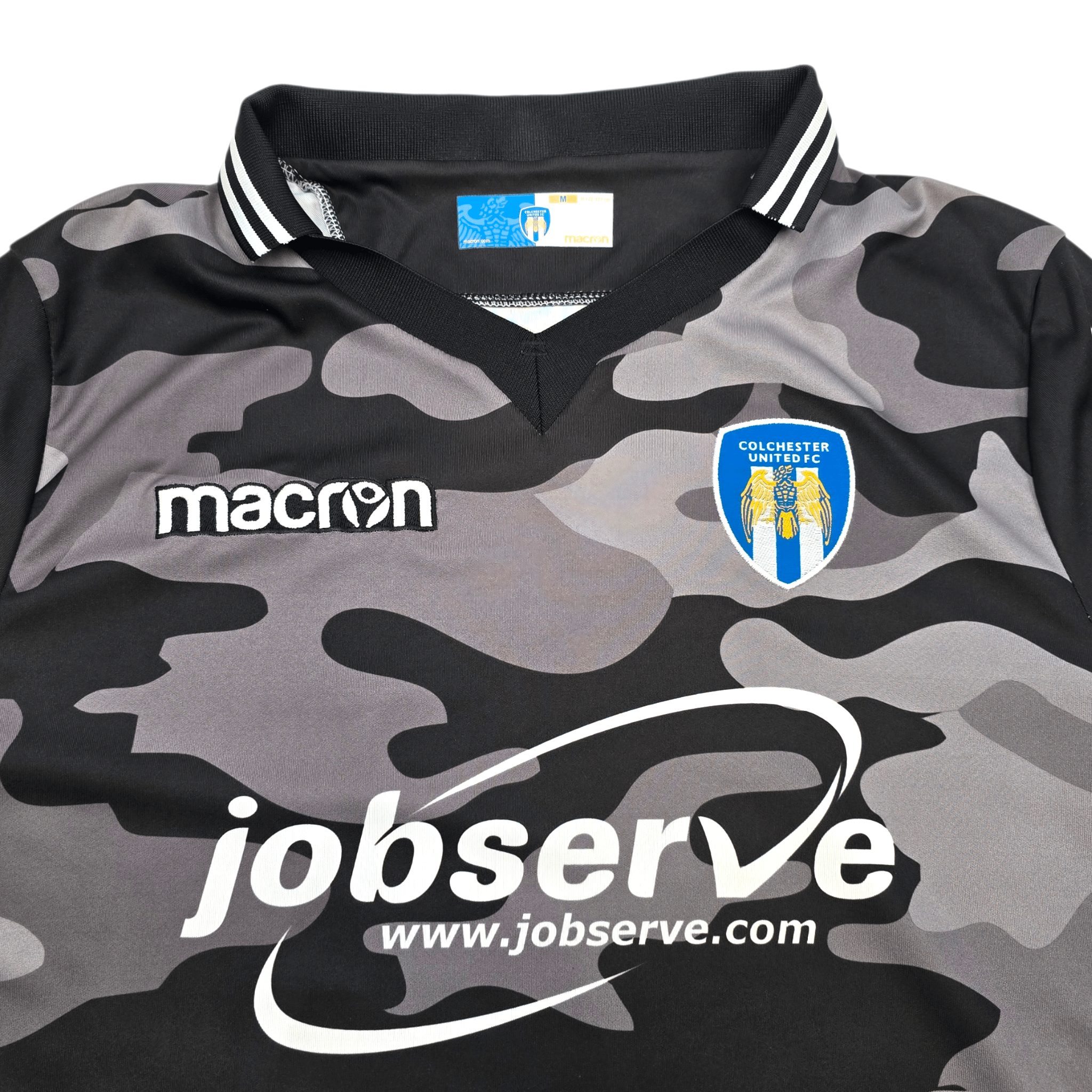 2018/19 Colchester United Away Shirt (M) Macron - Original