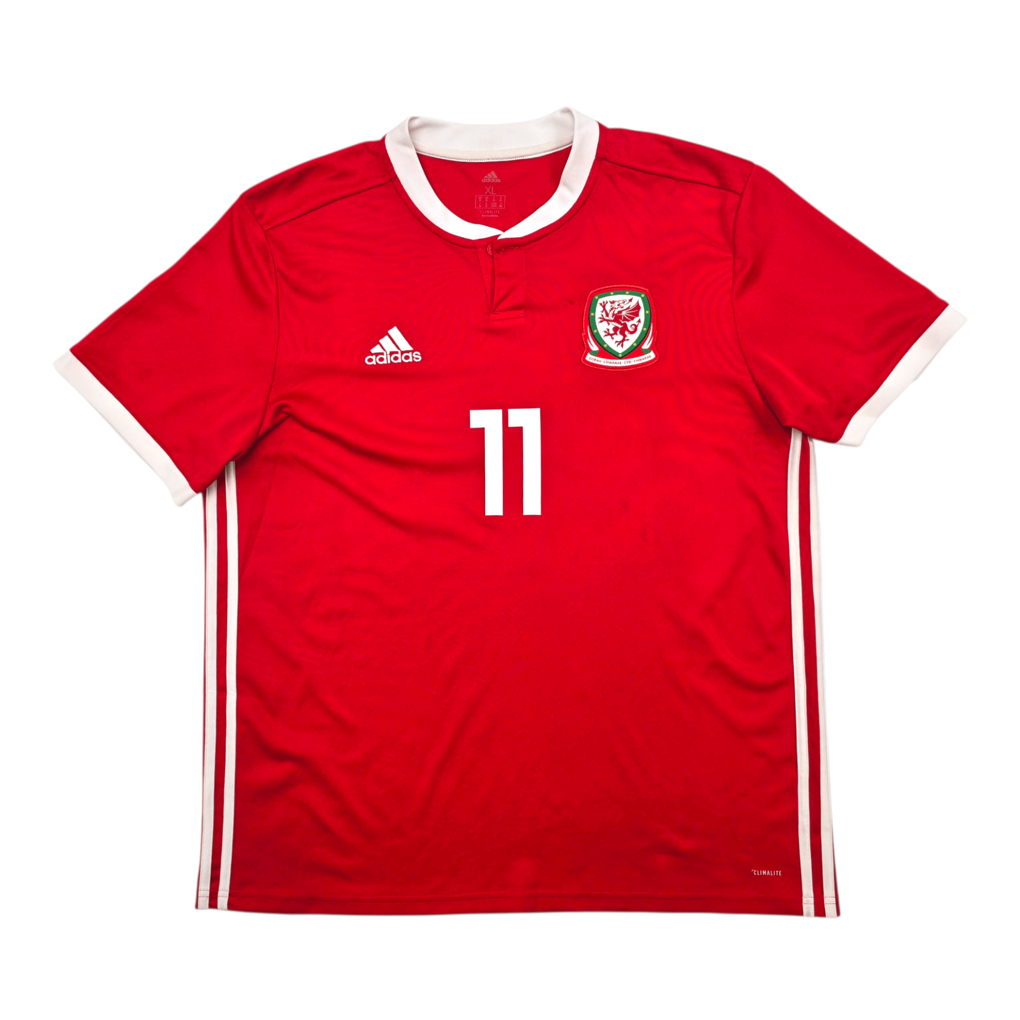 2018/19 Wales Home Football Shirt (XL) Adidas #11 Bale
