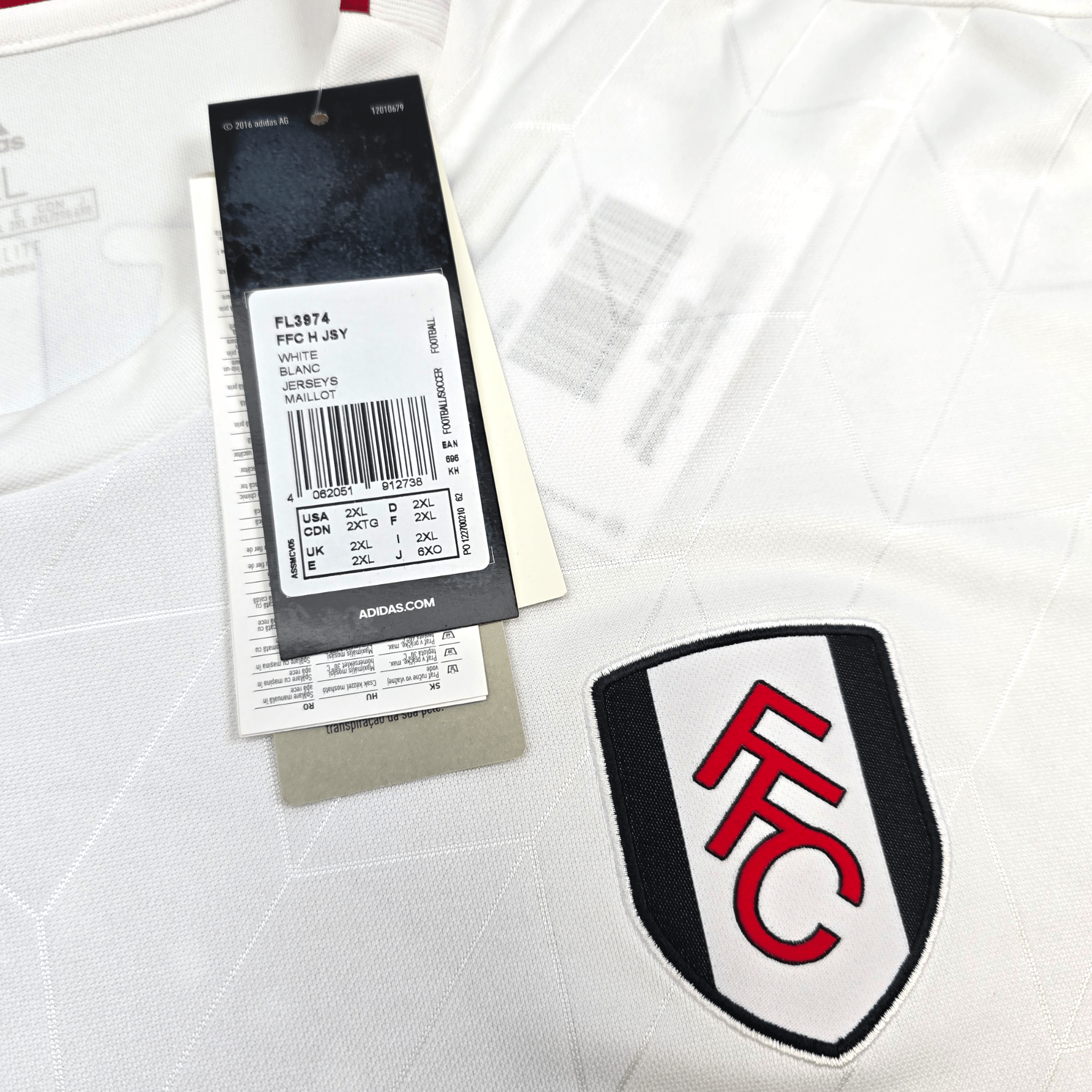 2019/20 Fulham Home Shirt (2XL) Adidas #9 Mitrović - Brand New With Tags