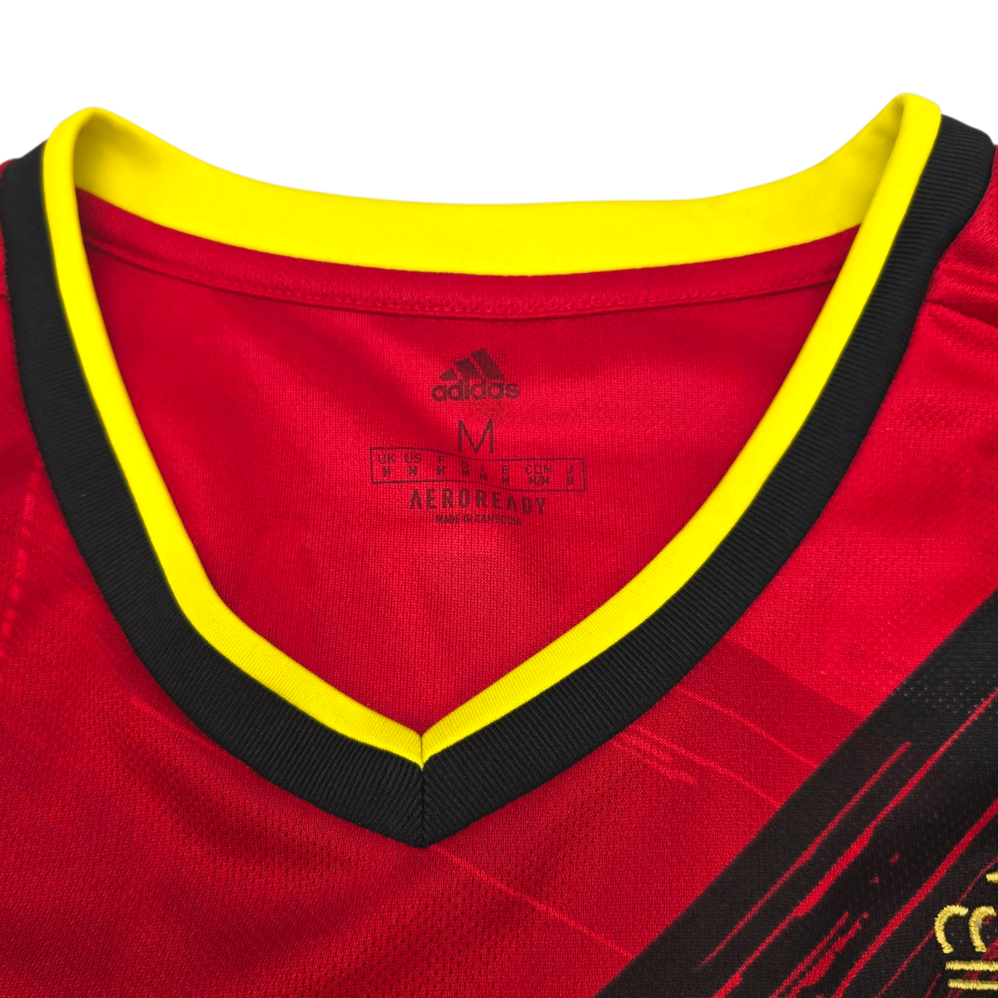 2020/21 Belgium Home Football Shirt (M) Adidas #10 Hazard