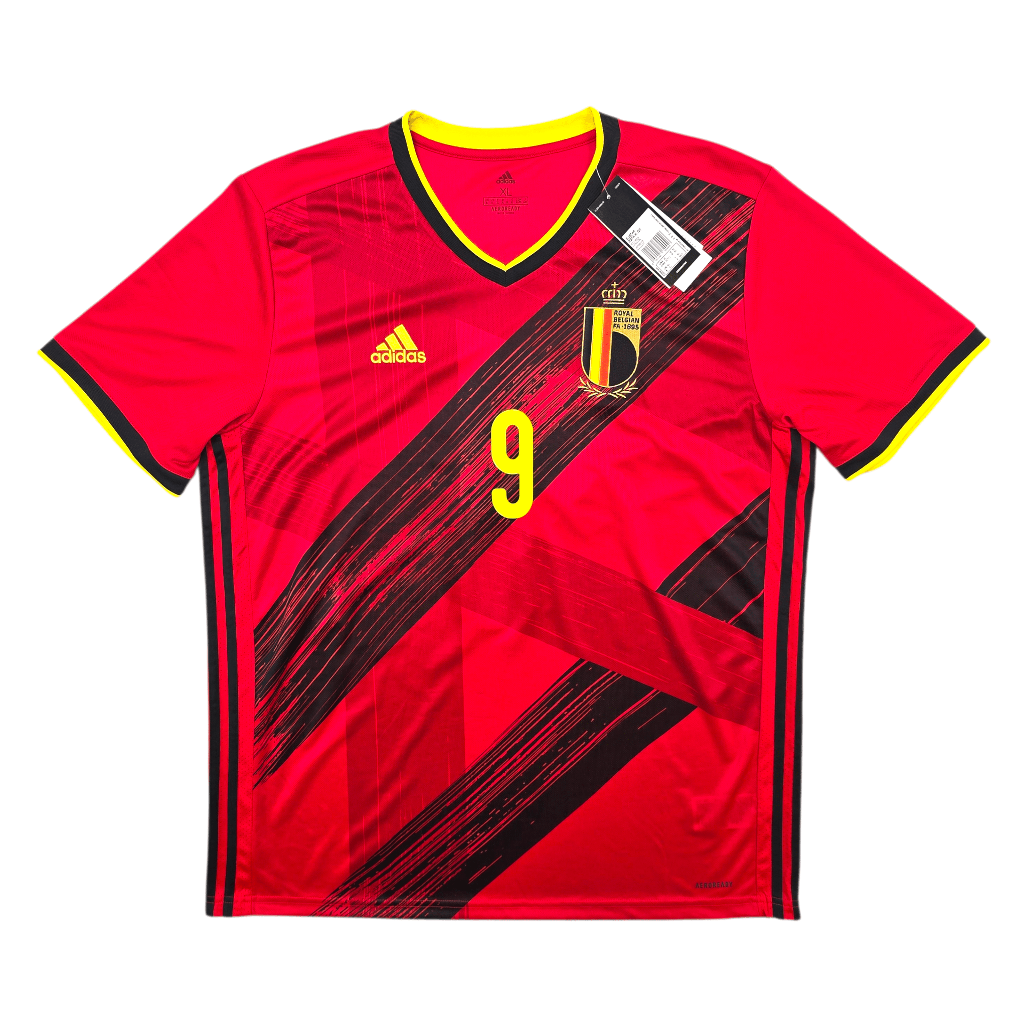 2020/21 Belgium Home Shirt (XL) Adidas #9 Lukaku (BNWTs)
