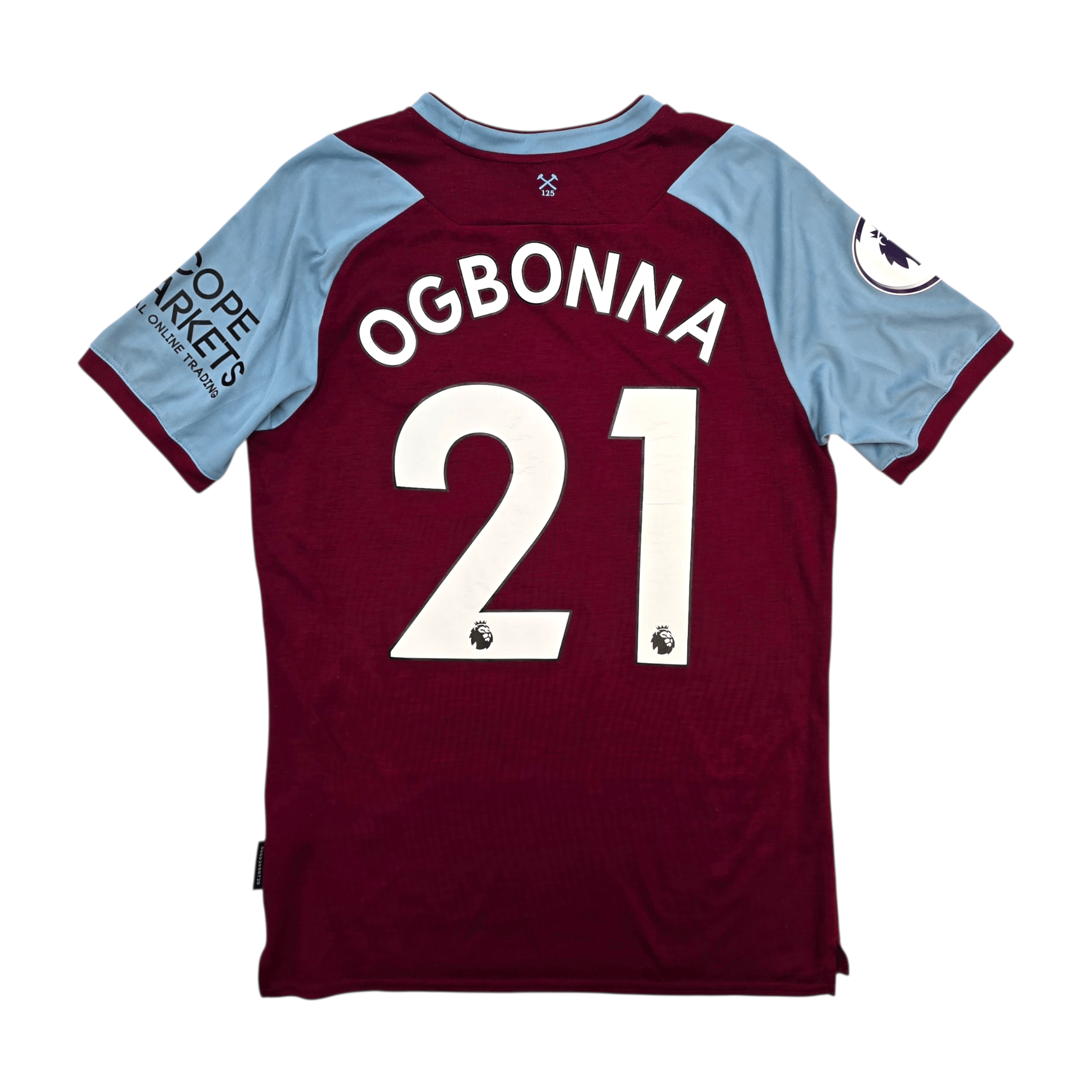 2020/21 West Ham United Home Shirt (S) Umbro #21 Ogbonna
