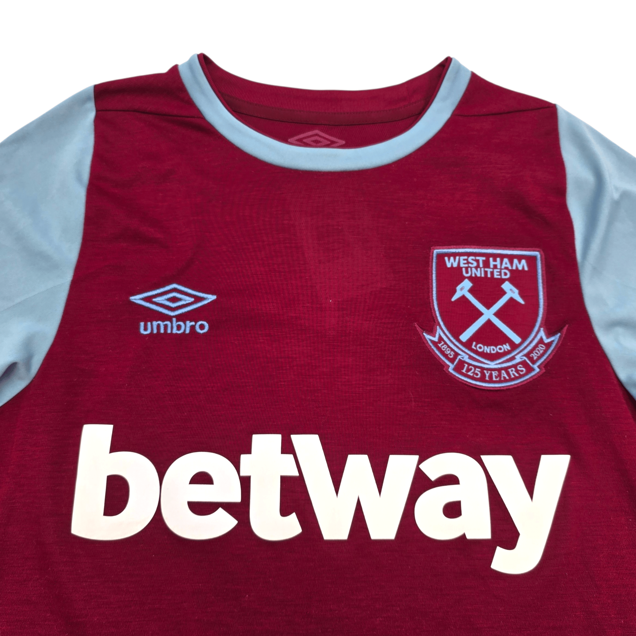 2020/21 West Ham United Home Shirt (S) Umbro #21 Ogbonna