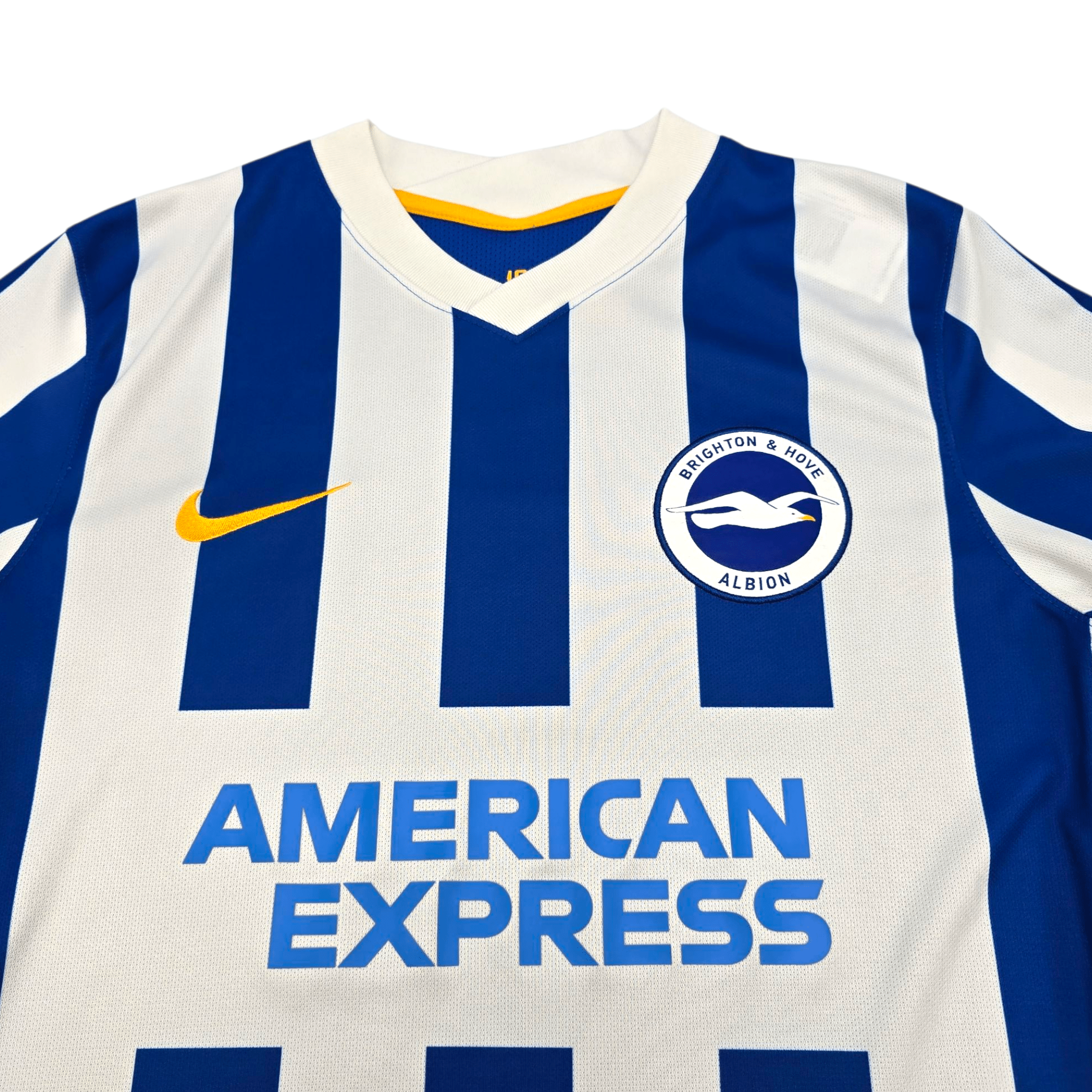 2021/22 Brighton Home Football Shirt (M) Nike #13 Gross