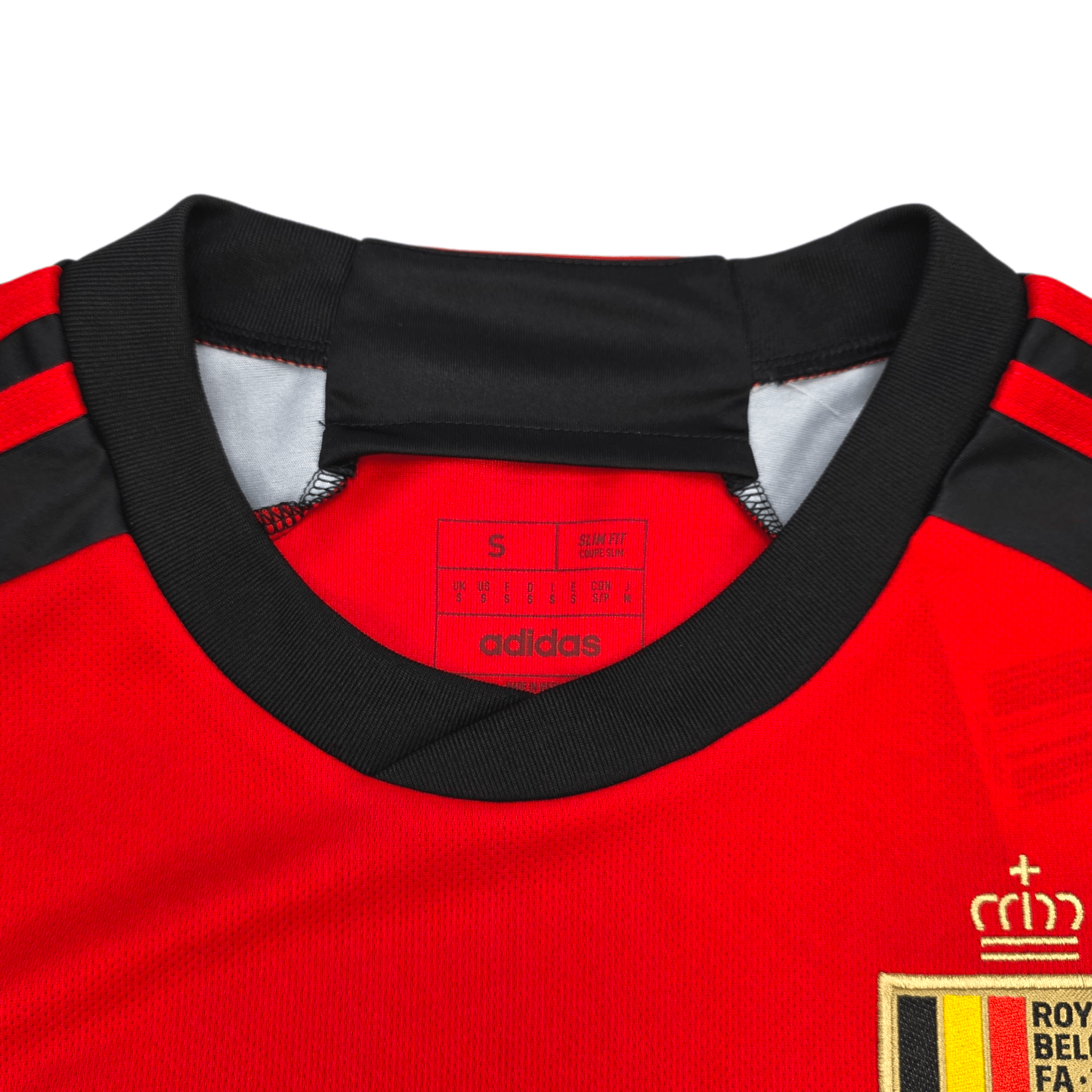 2022/23 Belgium Home Football Shirt (S) Adidas #7 De Bruyne