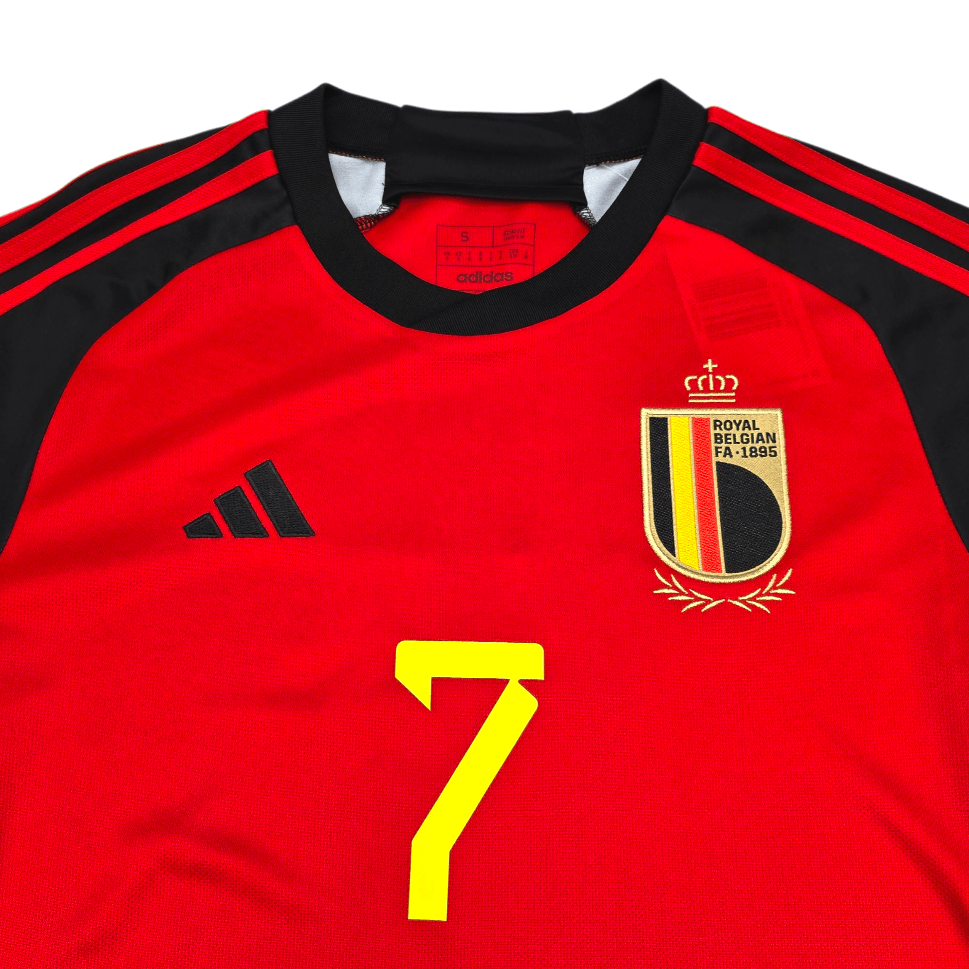 2022/23 Belgium Home Football Shirt (S) Adidas #7 De Bruyne