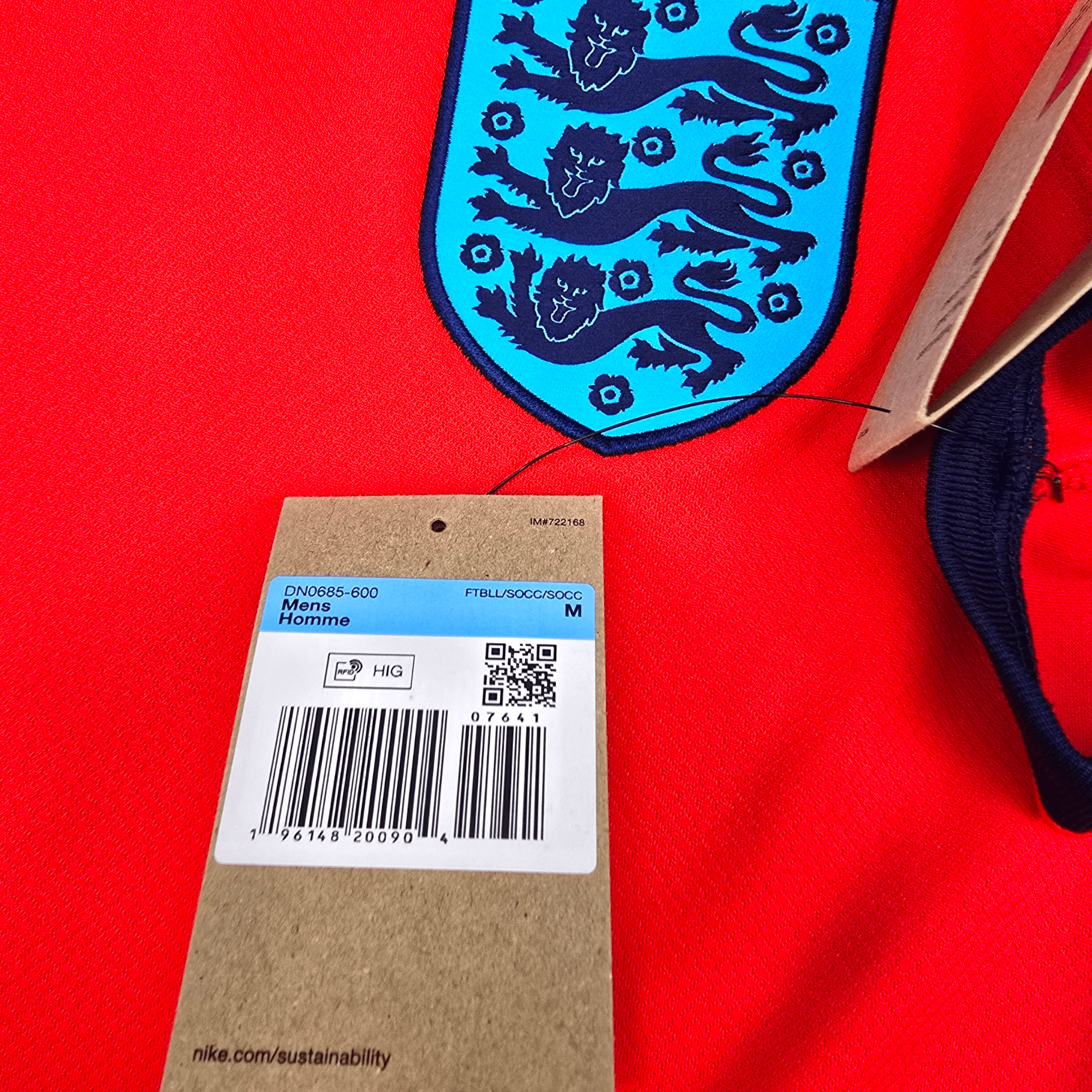 2022/23 England Away Football Shirt (M) Nike #4 Rice (BNWTs)