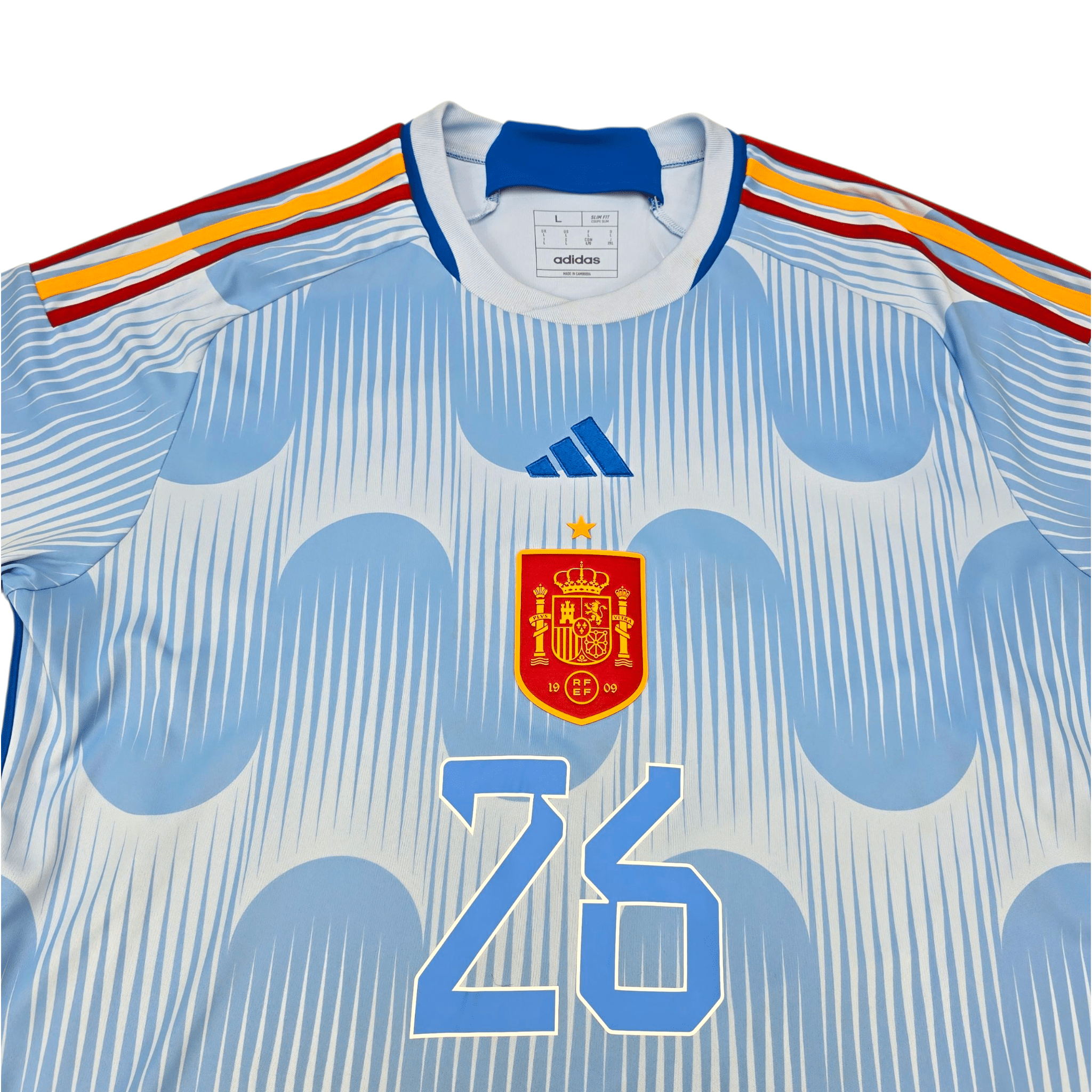 2022/23 Spain Away Football Shirt (L) Adidas #26 Pedri