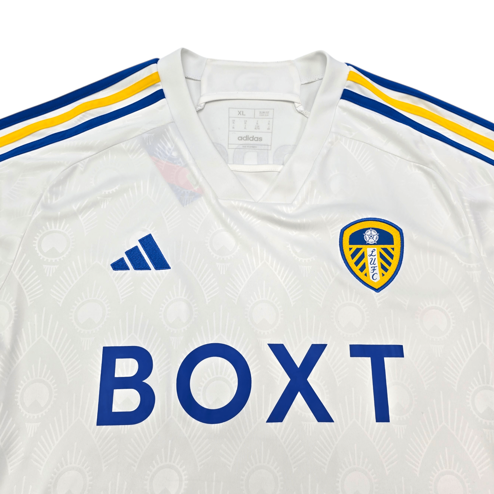 Leeds United 2023/24 Home Shirt (XL) - Rodon #14 - Adidas Official