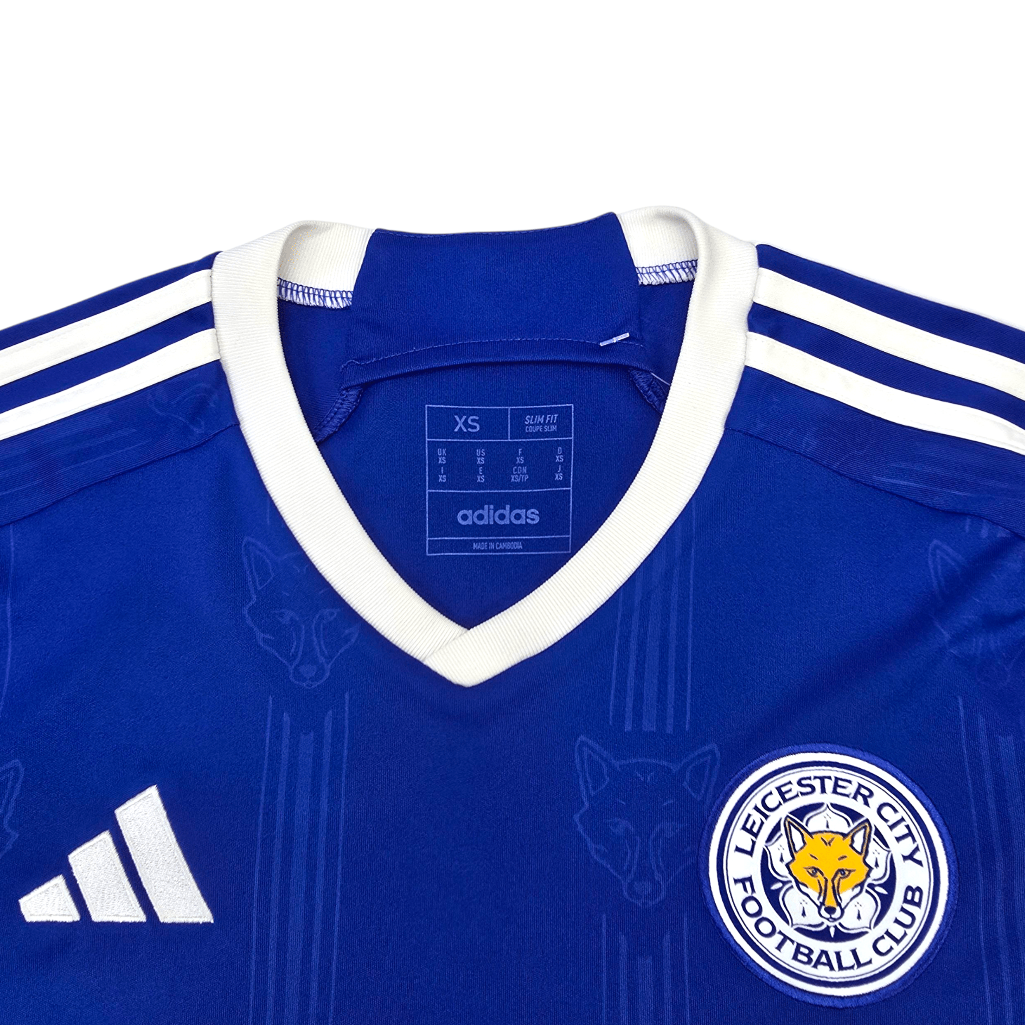 2023/24 Leicester City Home Football Shirt (XS) Adidas #9 Vardy
