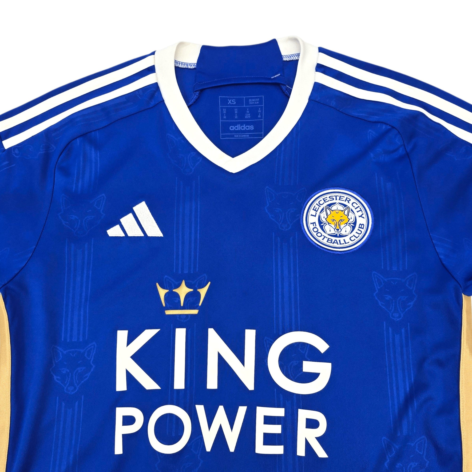 2023/24 Leicester City Home Football Shirt (XS) Adidas #9 Vardy