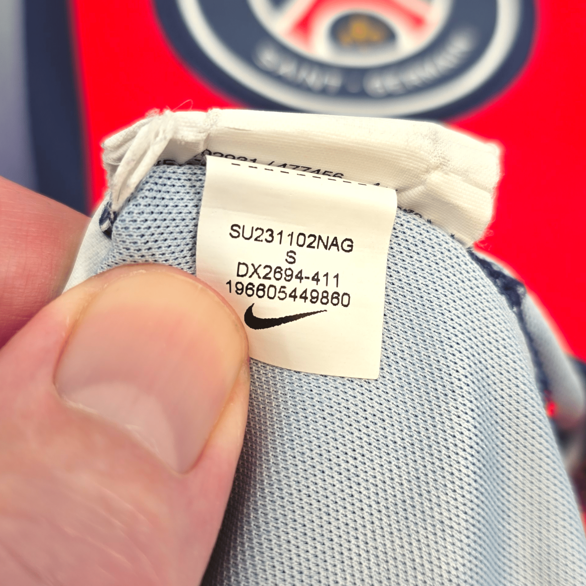 2023/24 PSG Home Shirt (S) Nike #17 Vitinha - Domestic Treble Season