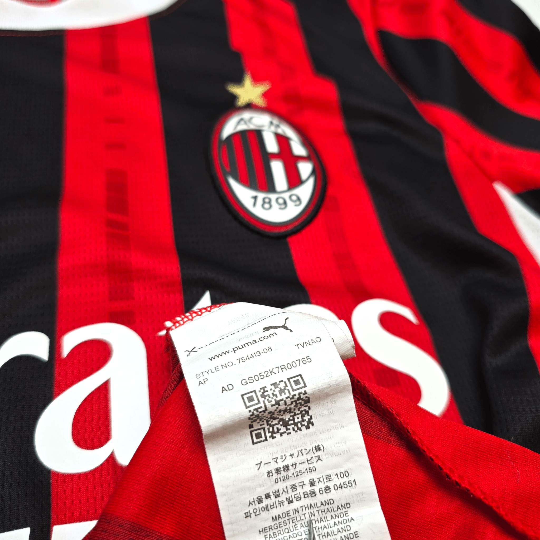 2024/25 AC Milan Home Football Shirt (M) Puma - Asian Market Edition