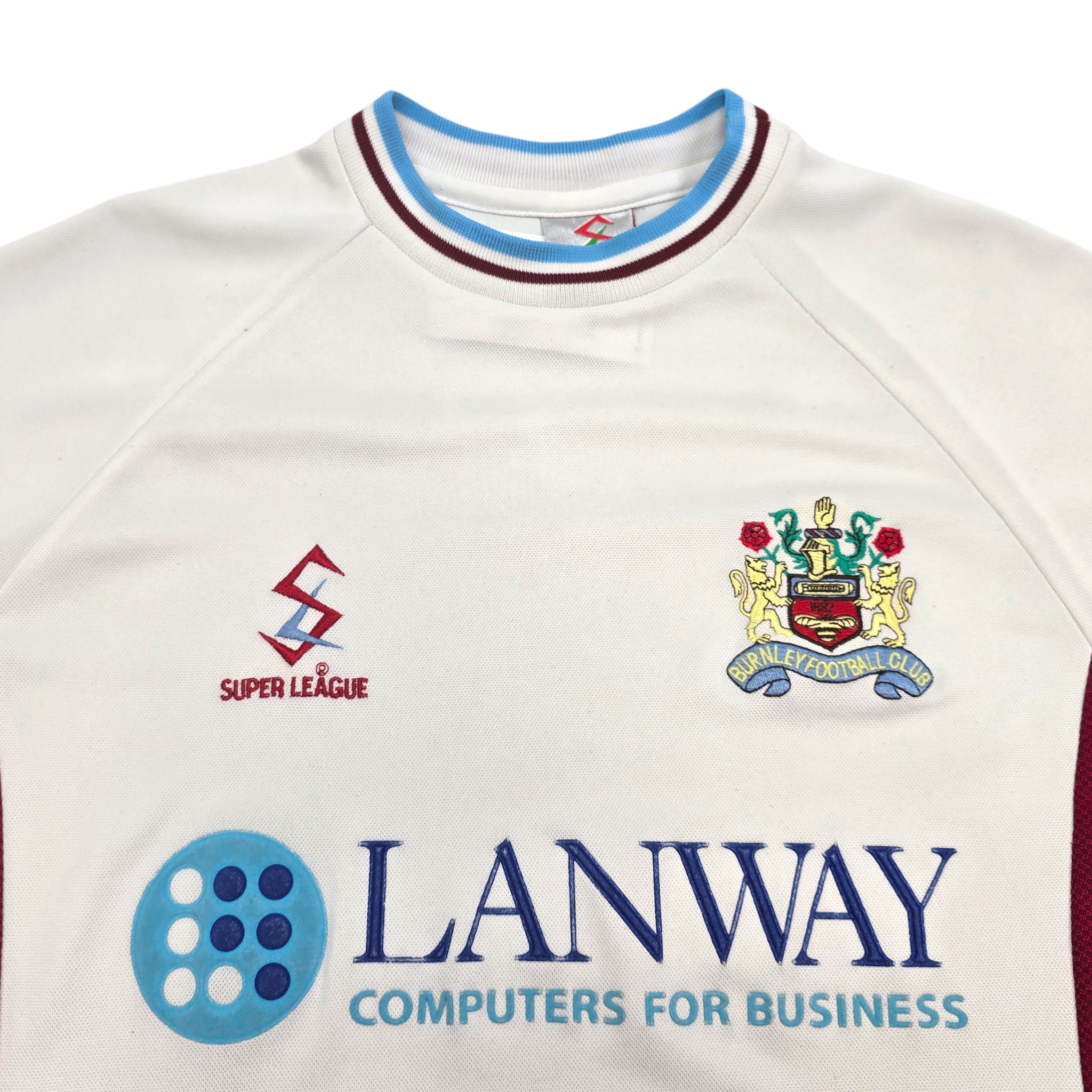 2001/02 Burnley Away Football Shirt (S) - Promotion Season Classic