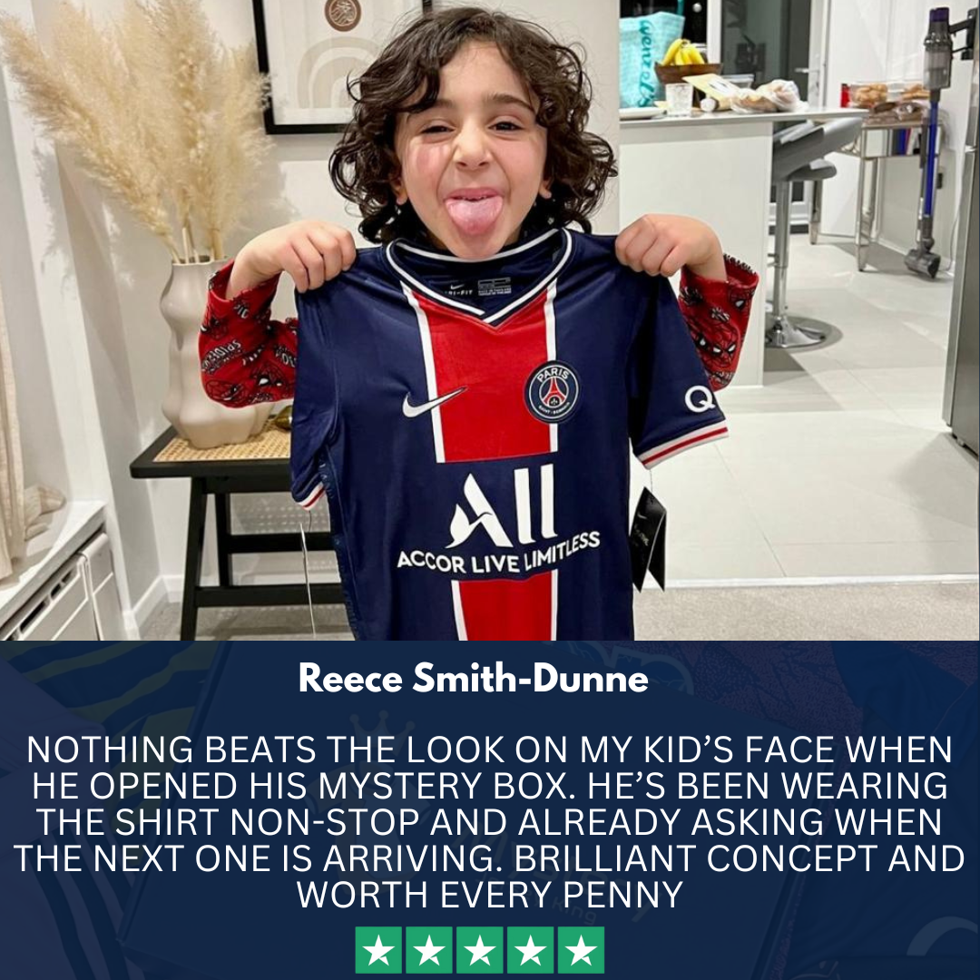 Kids Mystery Football Shirt Box