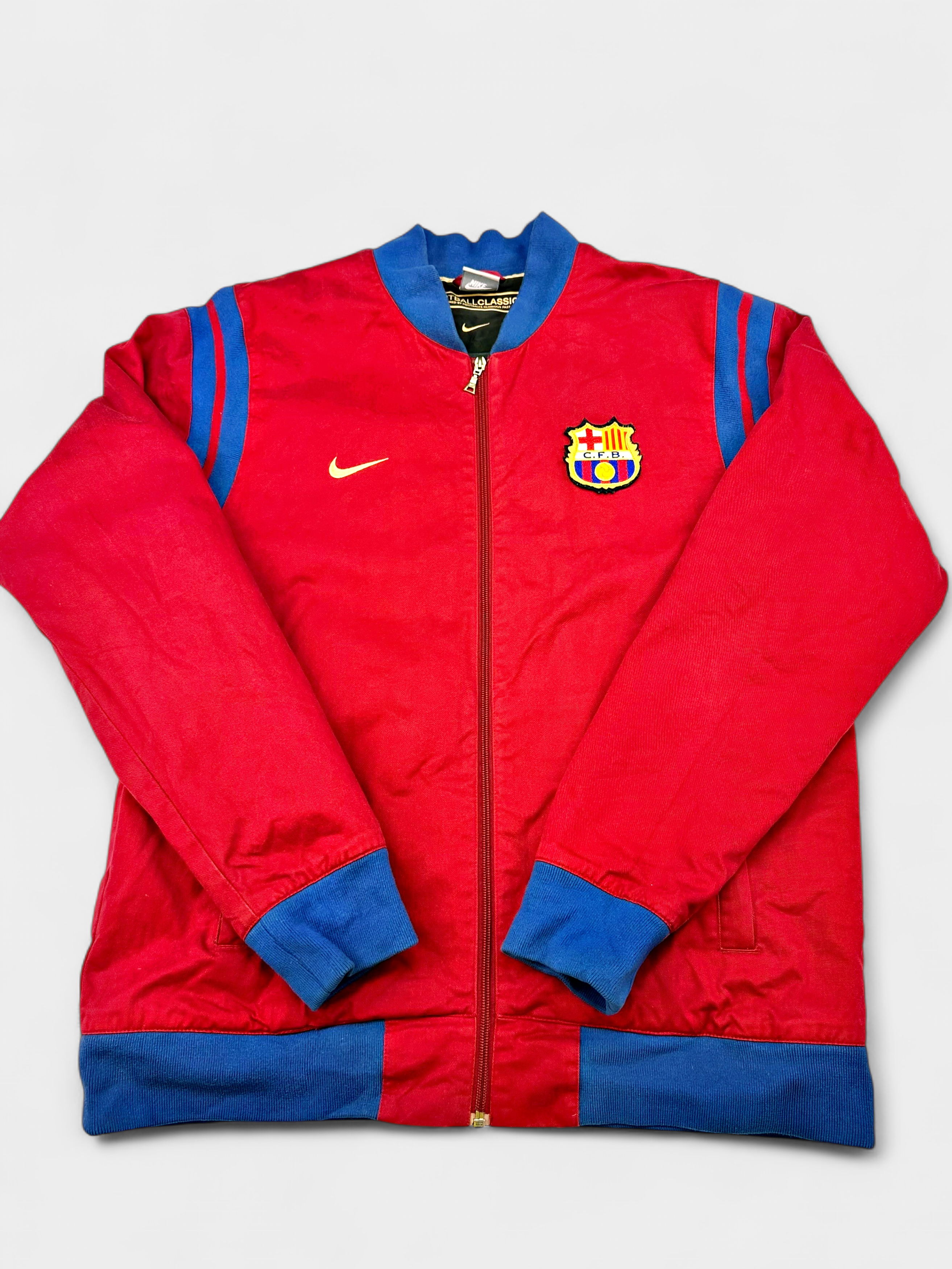 FC Barcelona 2007-08 Nike Training Jacket - Camp Nou 50th Anniversary Edition (Large)